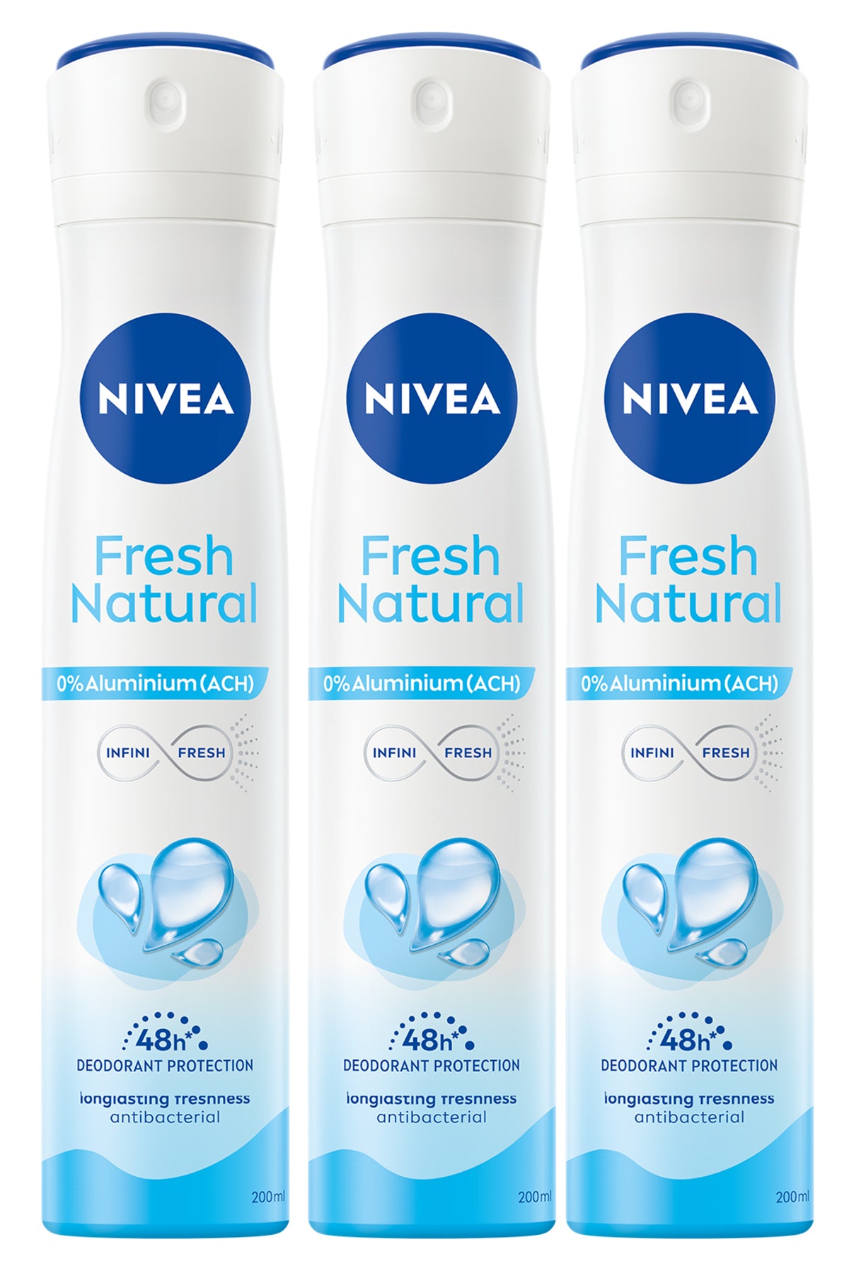 Deodorant antibacterian Nivea Fresh Natural X3