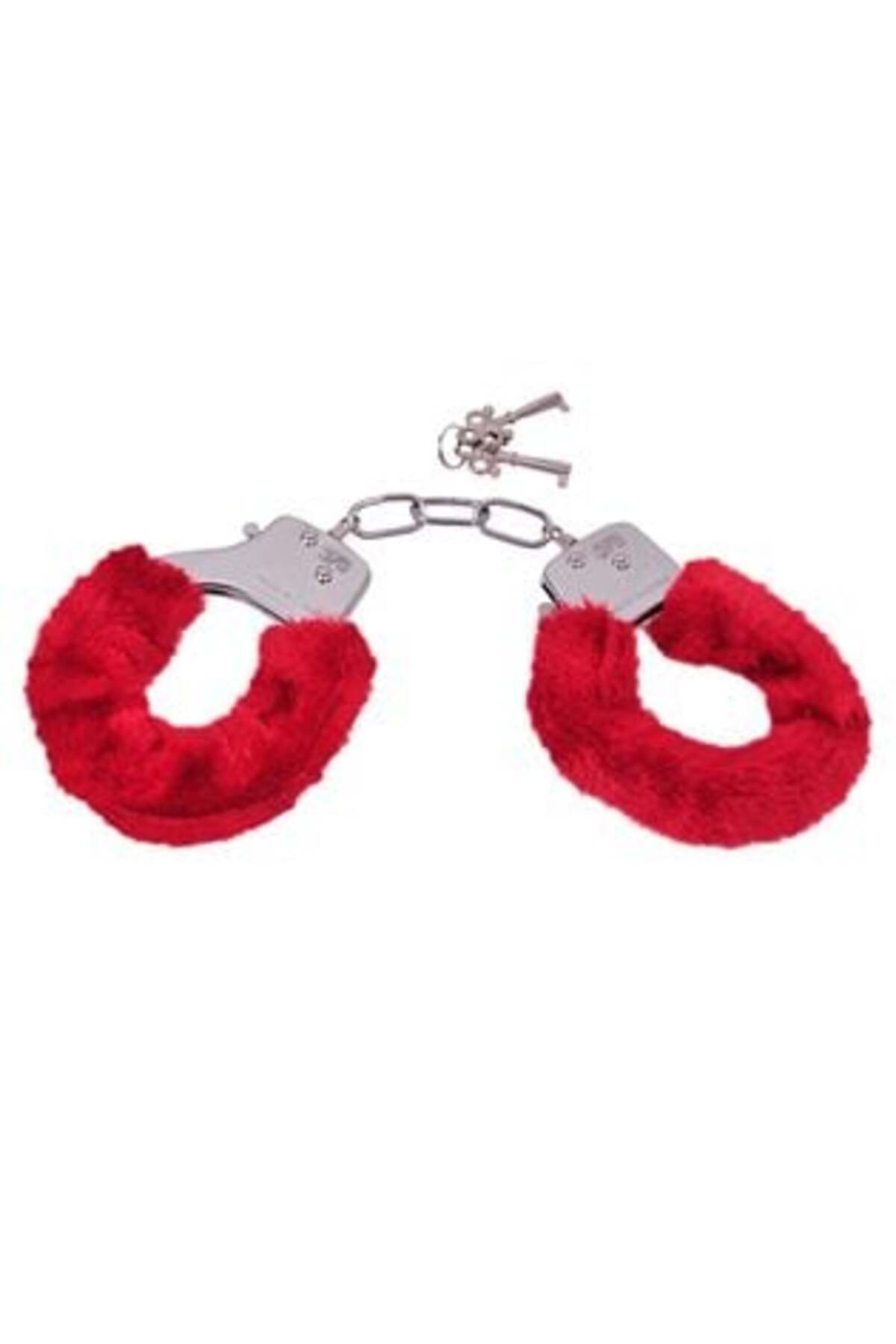 Cătușe metalice accesorii cu blană artificială