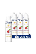 Deodorant spray femei Dove Go Fresh cu extract de rodie, 6 x 200 ml