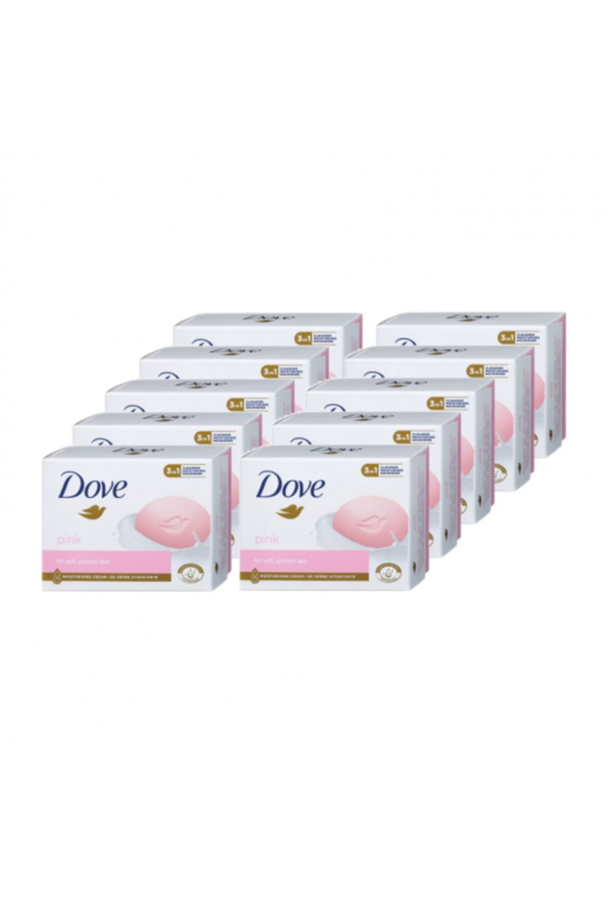 Sapun solid roz cu 1/4 crema hidratanta set 10 buc 90 gr