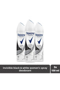 Spray Deodorant Femei Invisible Black White Clothes 150ml Set 3