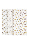 Set 3 cearșafuri finet pentru bebeluș 80x80cm Bej