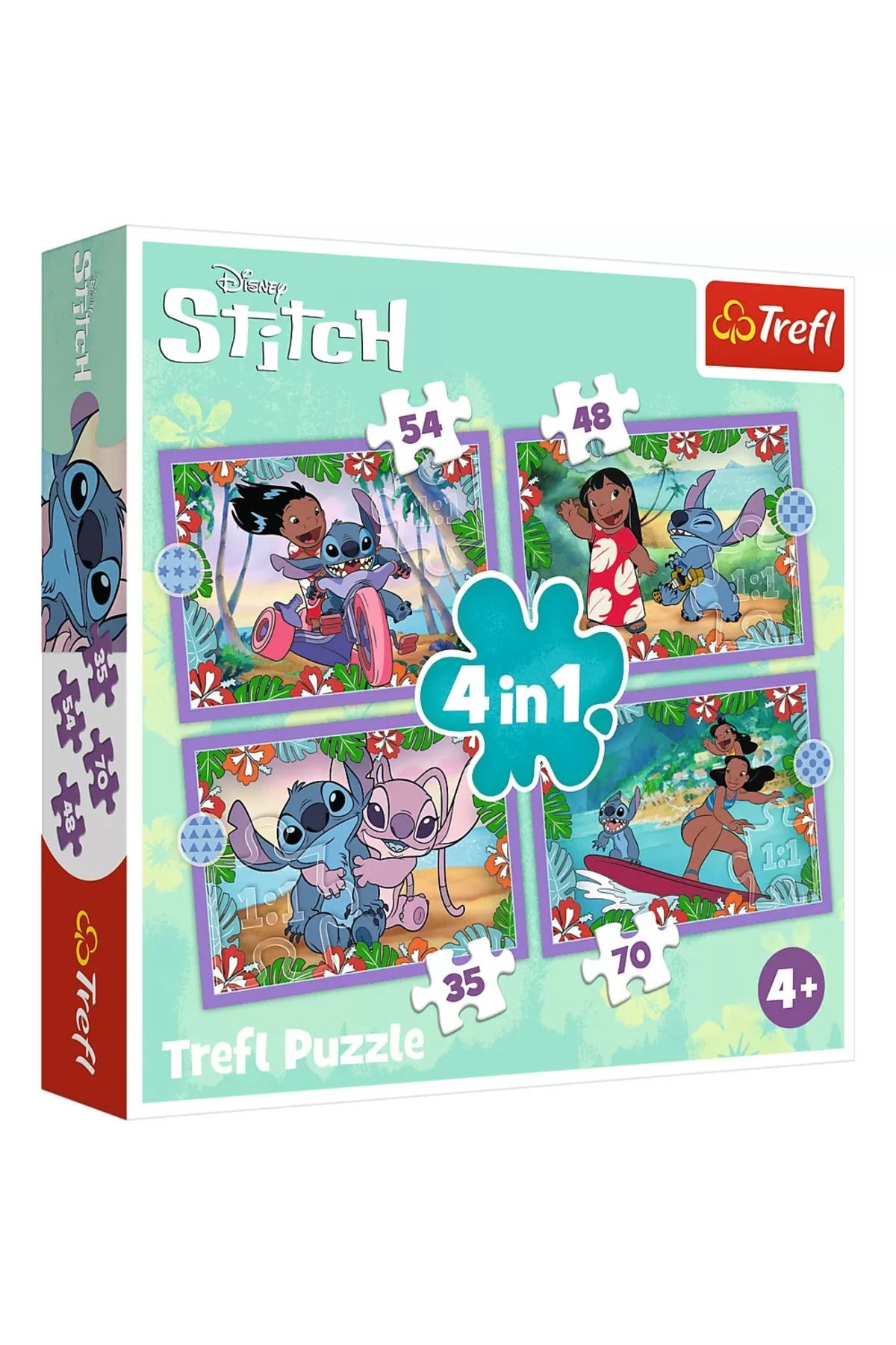 Puzzle 4 In 1 Stitch - Ziua Fermecata