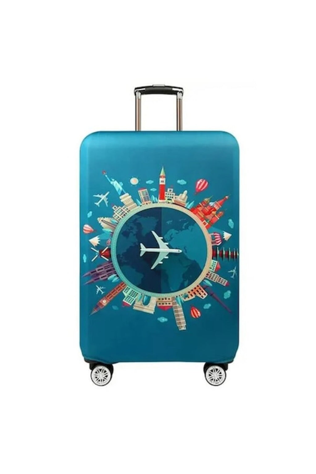 Husa de protectie pentru valiza, BURRAQ, Poliester, 60L, Multicolor