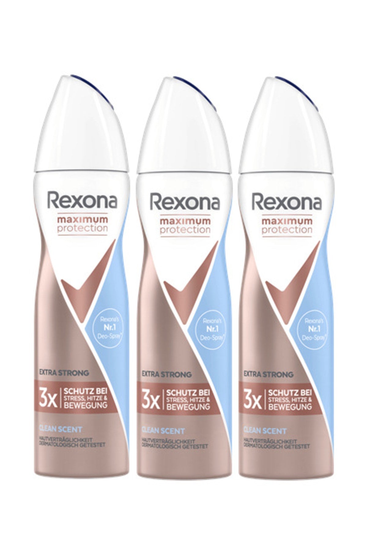 Clinical Maximum Protection Deodorant pentru femei cu parfum curat, protecție 96 de ore, 150 ml X 3 bucăți