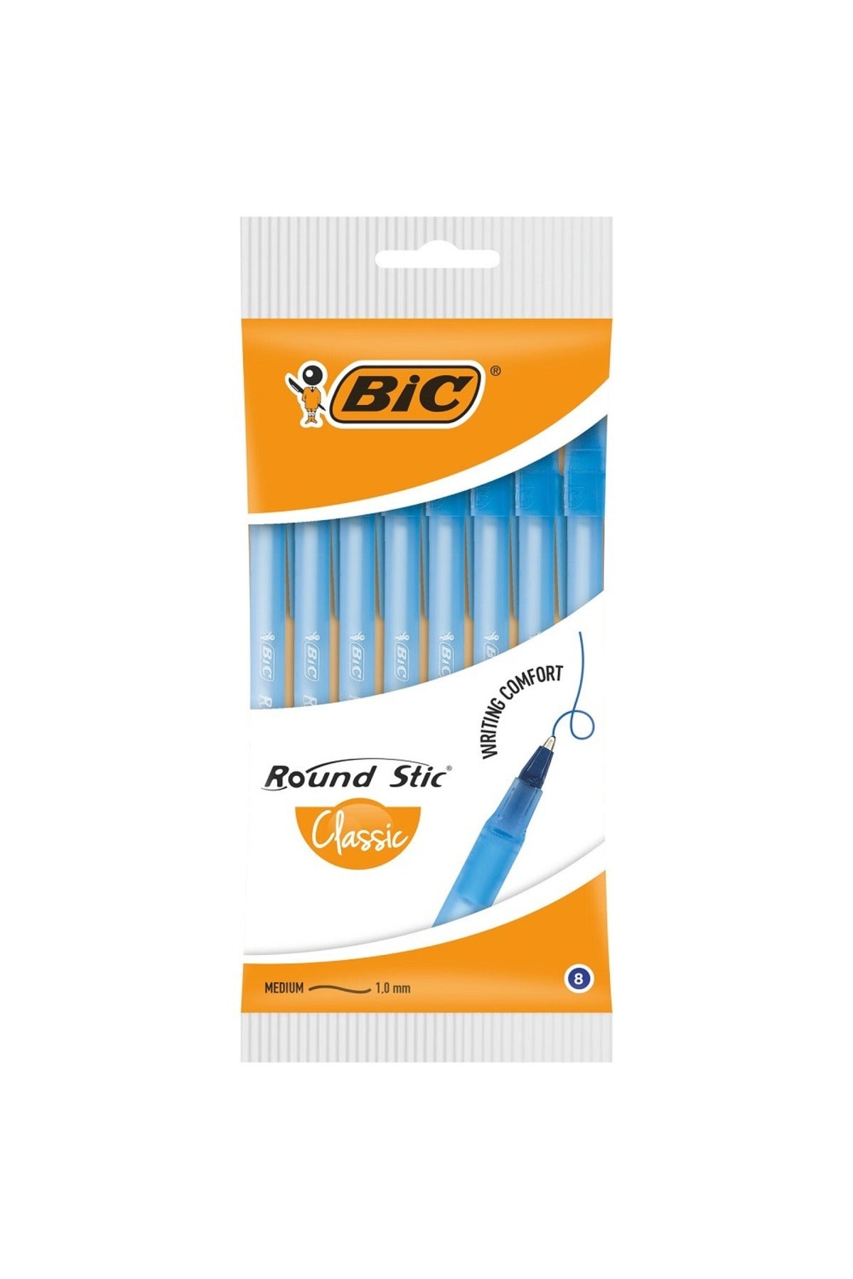 Pix Round Stic albastru 8 bucăți Bic