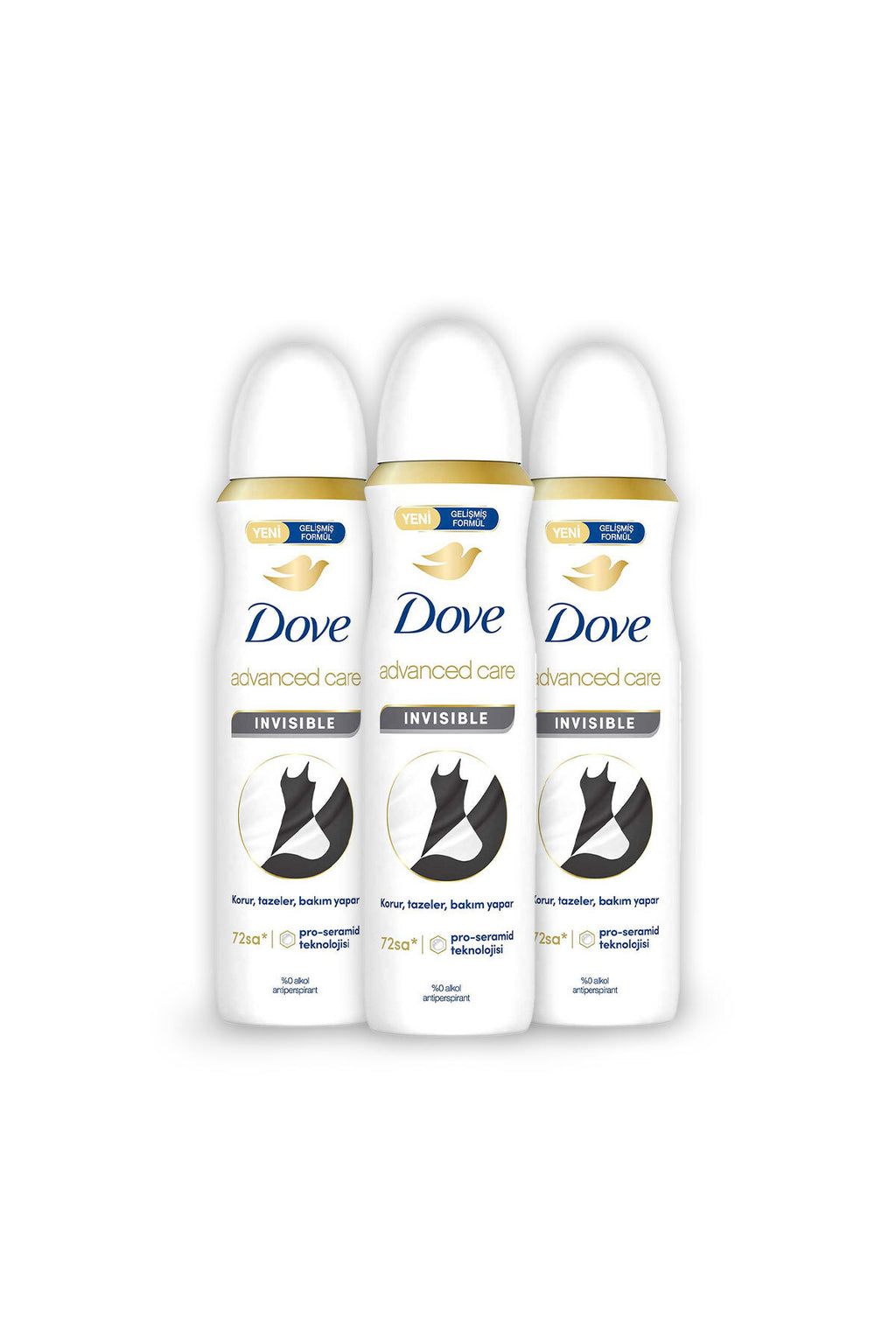 Deodorant spray femei Advanced Care Invisible Protectie 72 de ore 150 ml X3