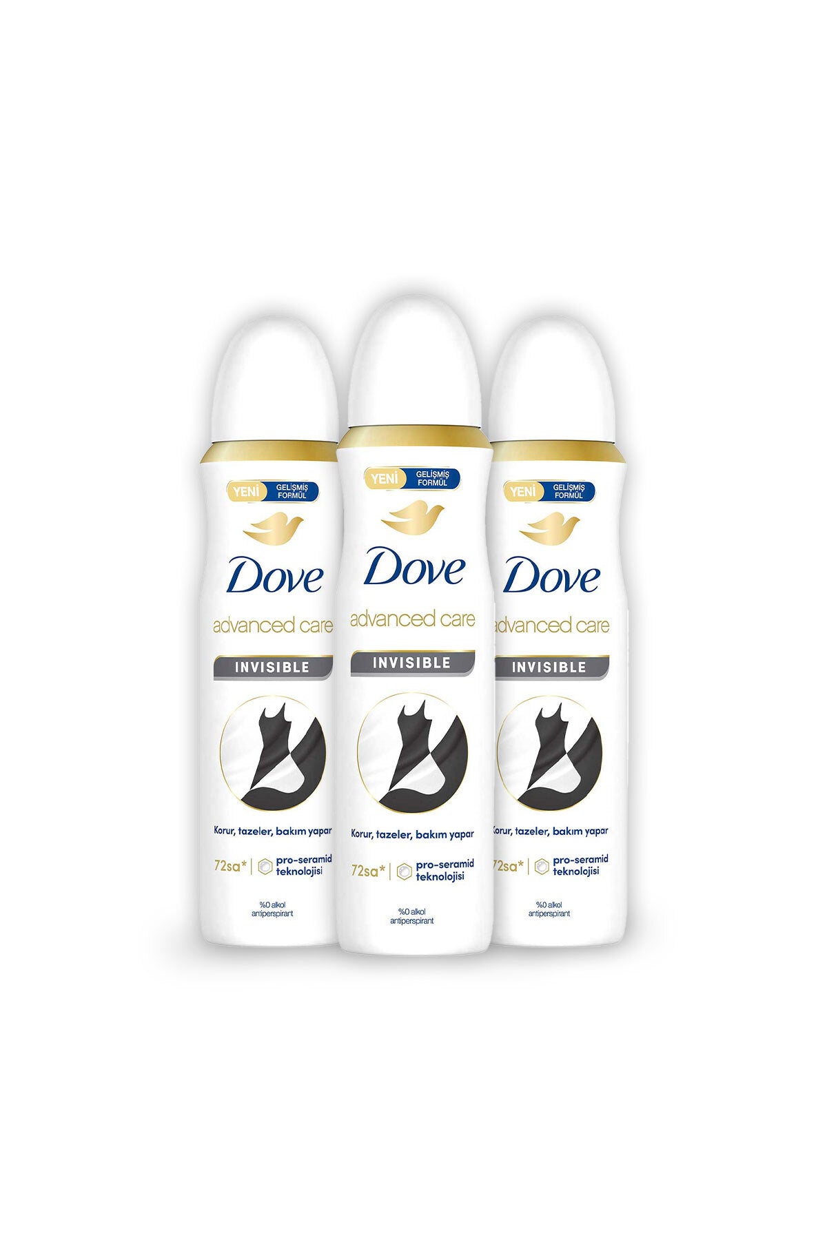 Deodorant spray femei Advanced Care Invisible Protectie 72 de ore 150 ml X3