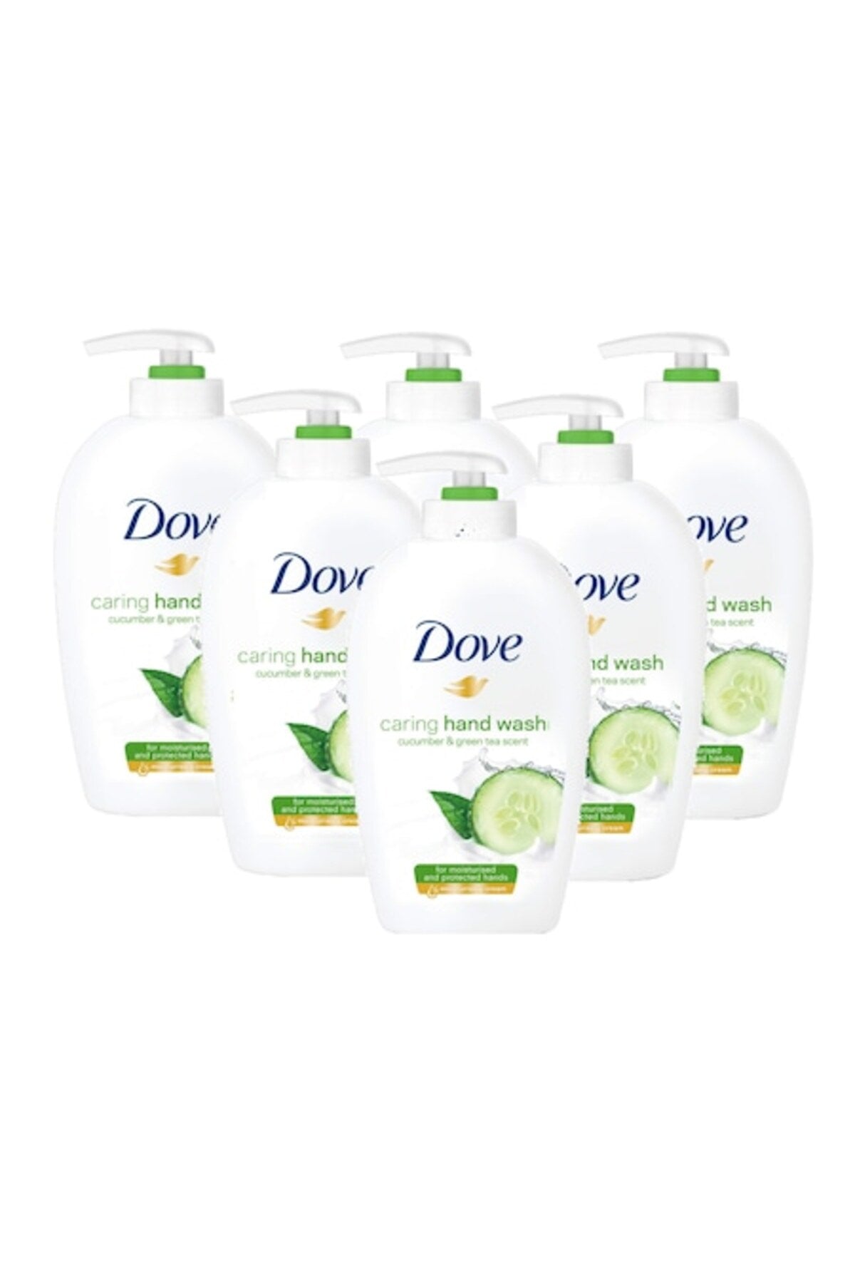 Set 6x Săpun lichid cu castravete și ceai verde 1/4 cremă hidratantă