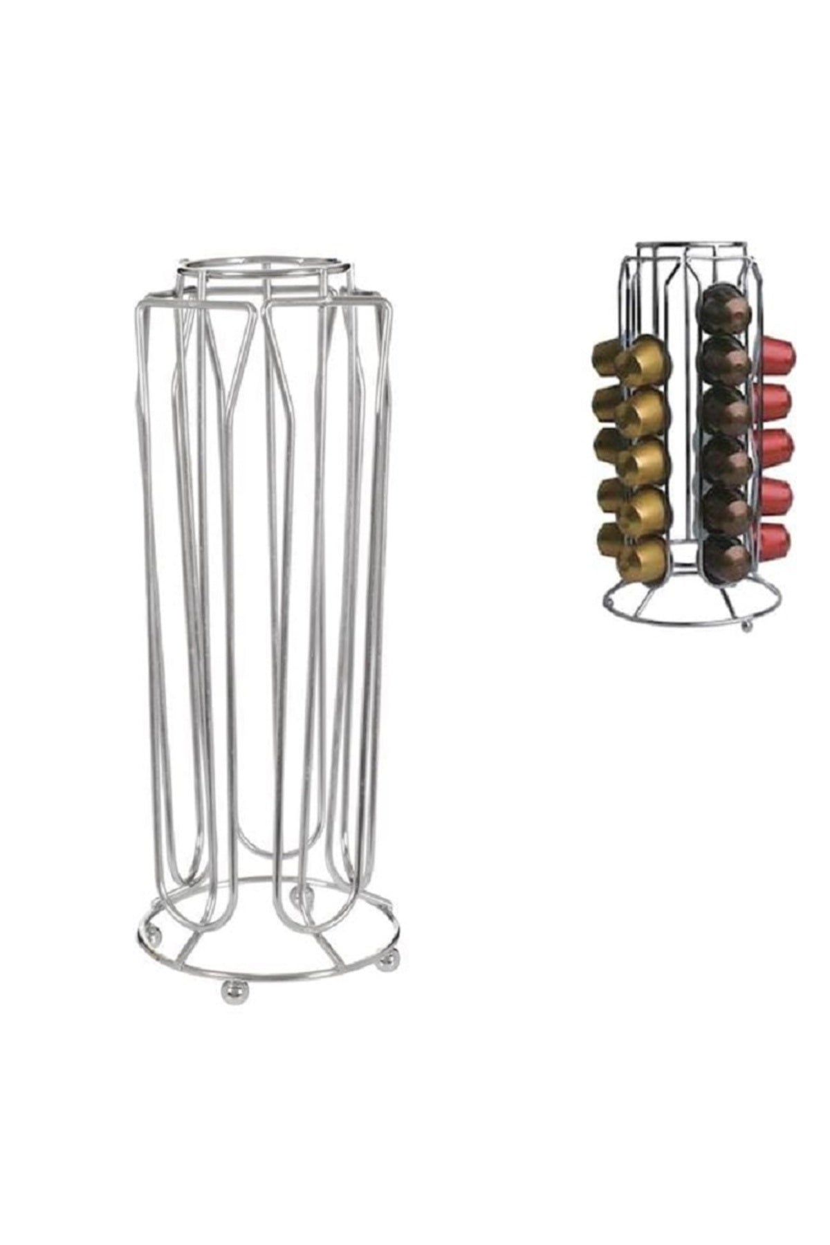 Suport organizator 30 capsule cafea Nespresso 9.5x25 cm