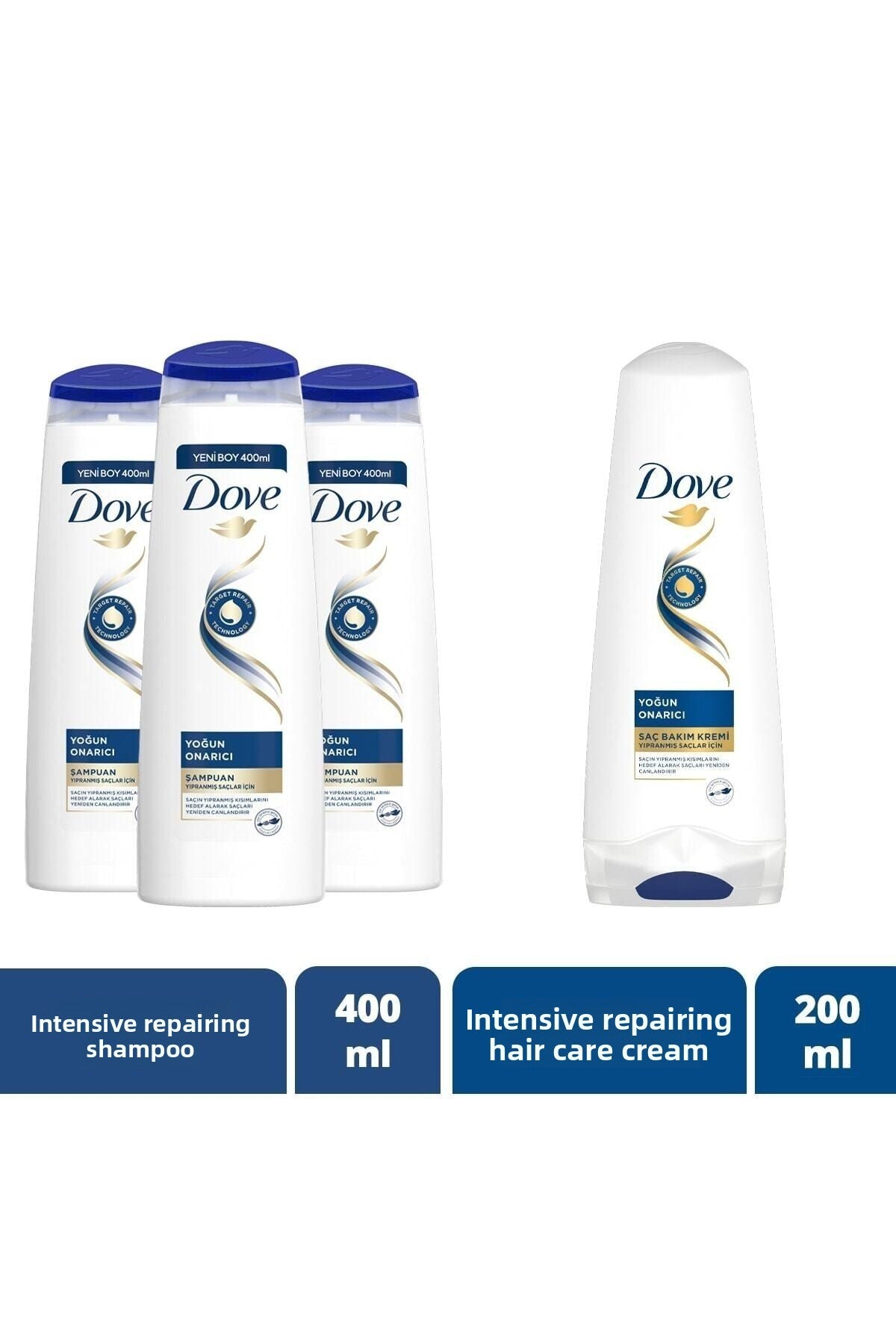 Set șampon îngrijire intensivă 400ml x3 + balsam 200ml