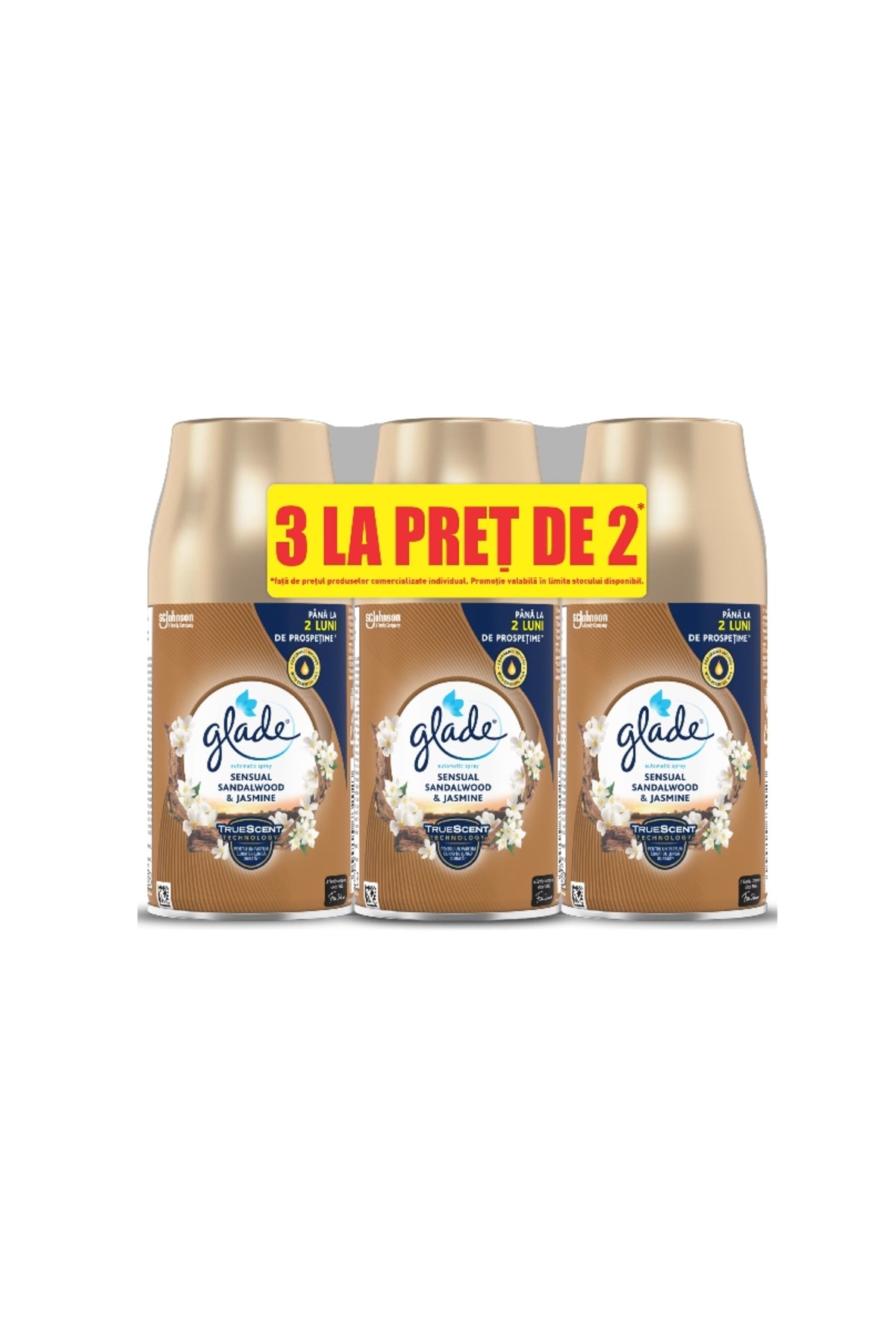 Rezervă spray automat Bali lemn de santal și iasomie 2+1 gratis
