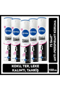 Dove Black&White Invisible Clear Deodorant spray antiperspirant 48h 150ml - Set 5 bucăți