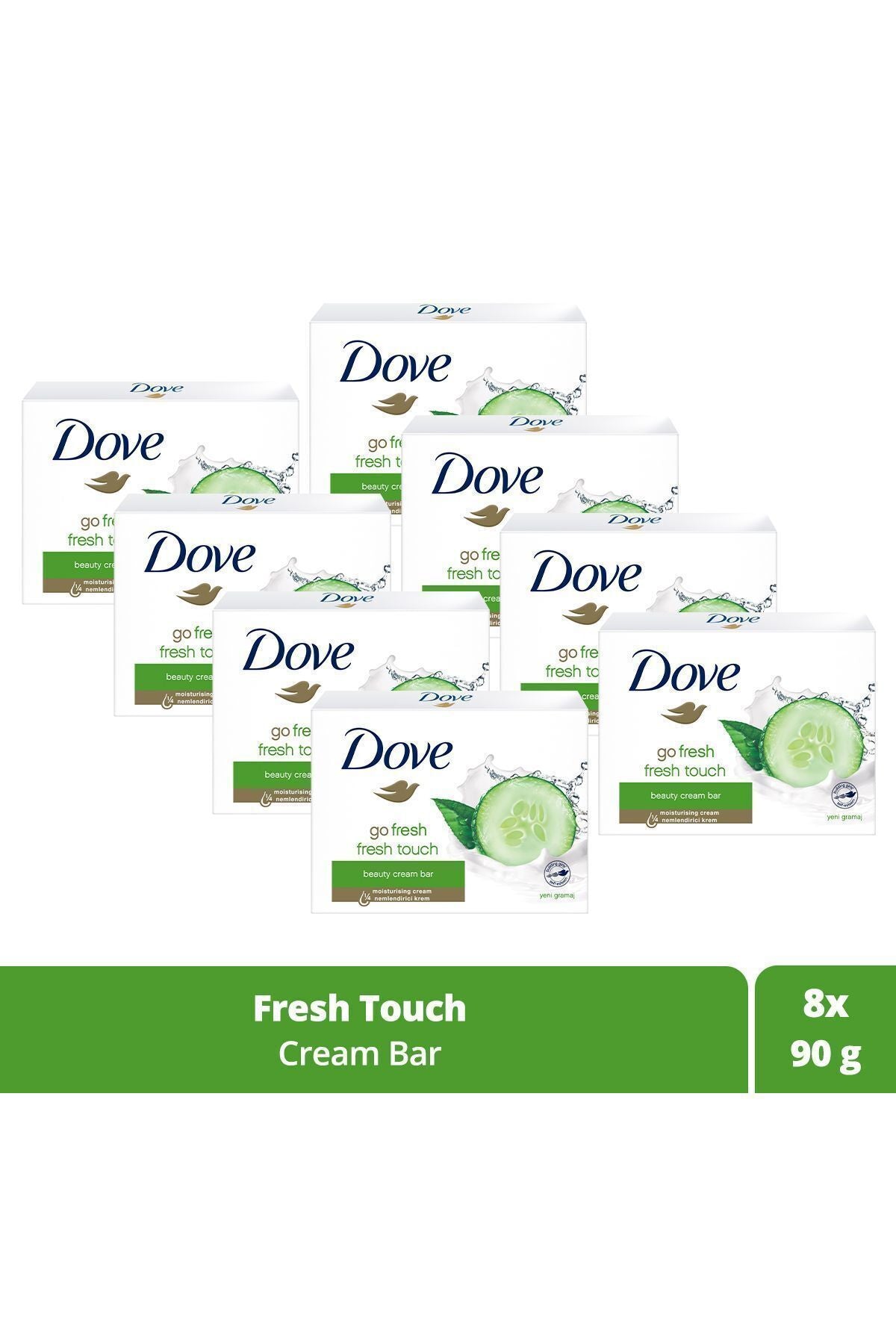 Dove Fresh Touch Săpun solid hidratant 90g x8