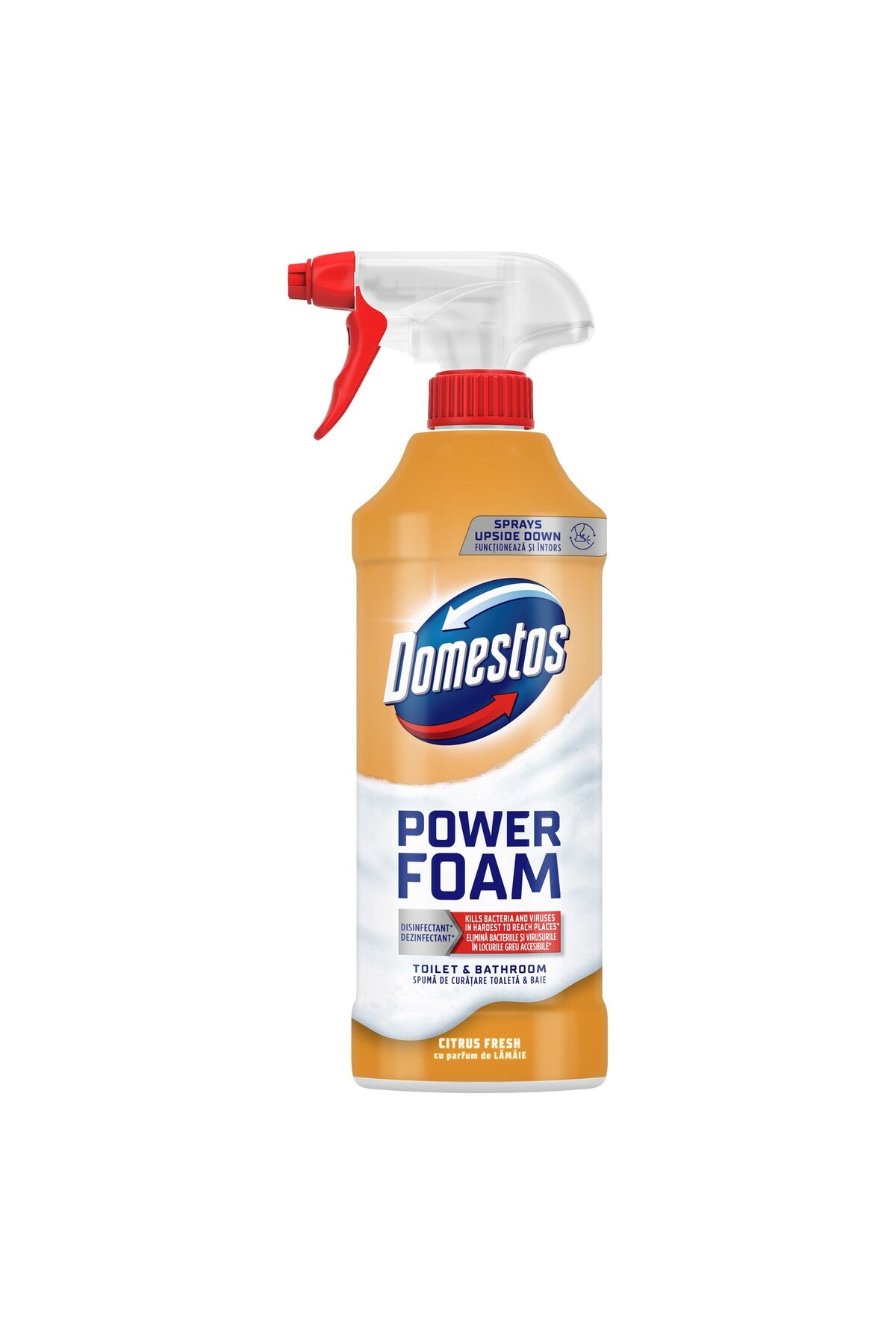 Spumă de curățare Spray Domestos Power Foam Lămâie 435ml