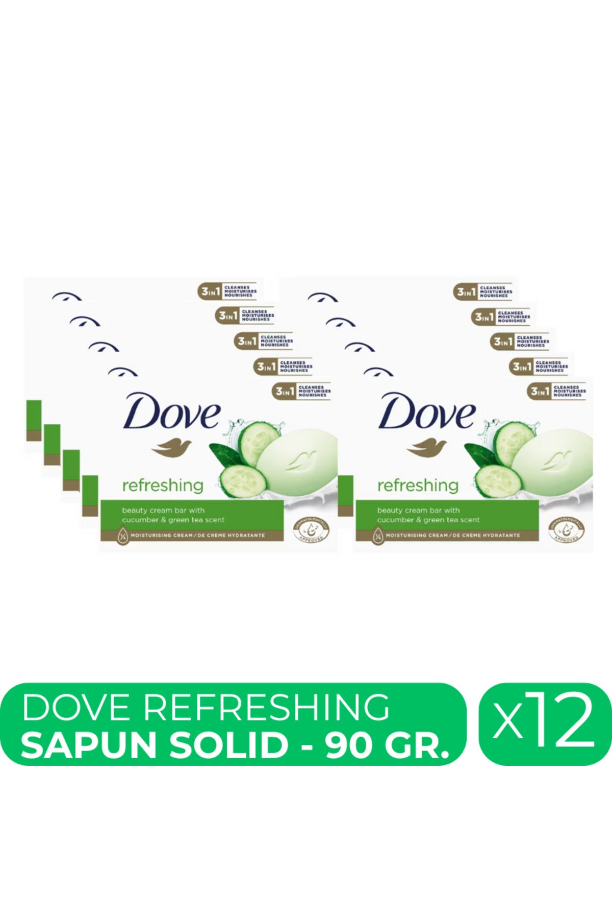 Refreshing, sapun solid hidratant, 12 buc x 90 gr
