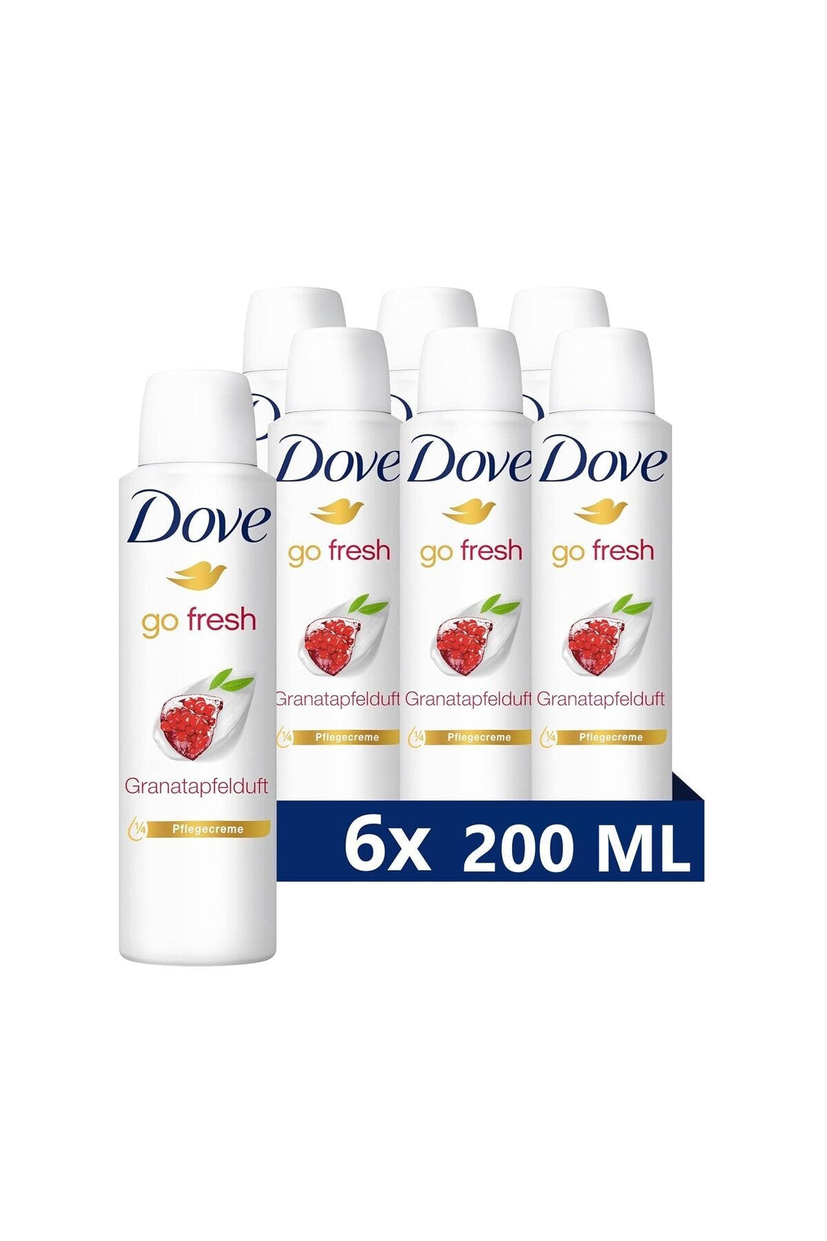 Deodorant spray femei Dove Go Fresh cu extract de rodie 6 x 200 ml