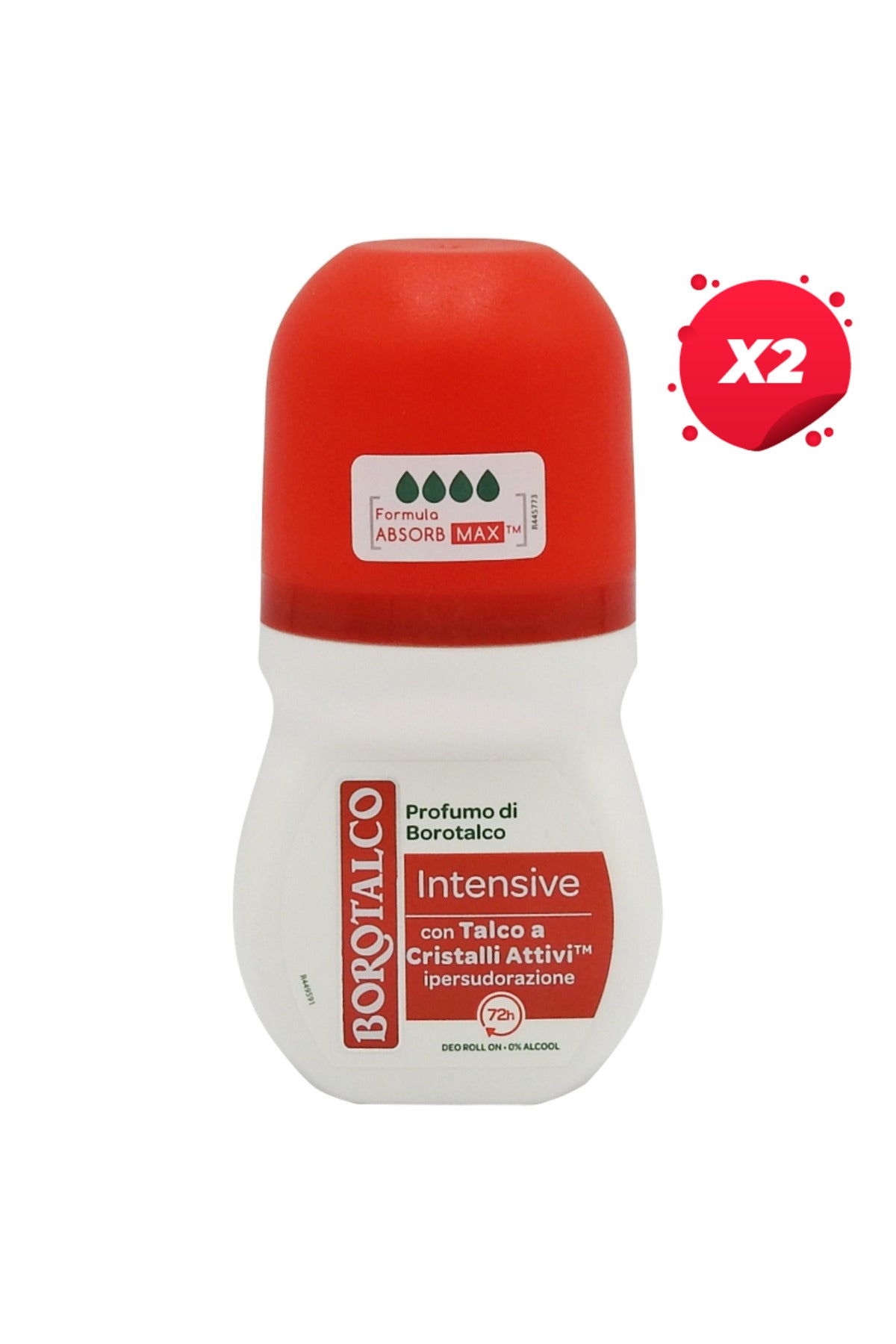 X2 - BOROTALCO DEO ROLL ON 50ML 48H PURE INTENSIVE MICROTALC