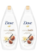 Baie calmantă și îngrijitoare cu unt de shea și vanilie caldă, 450 ml x 2