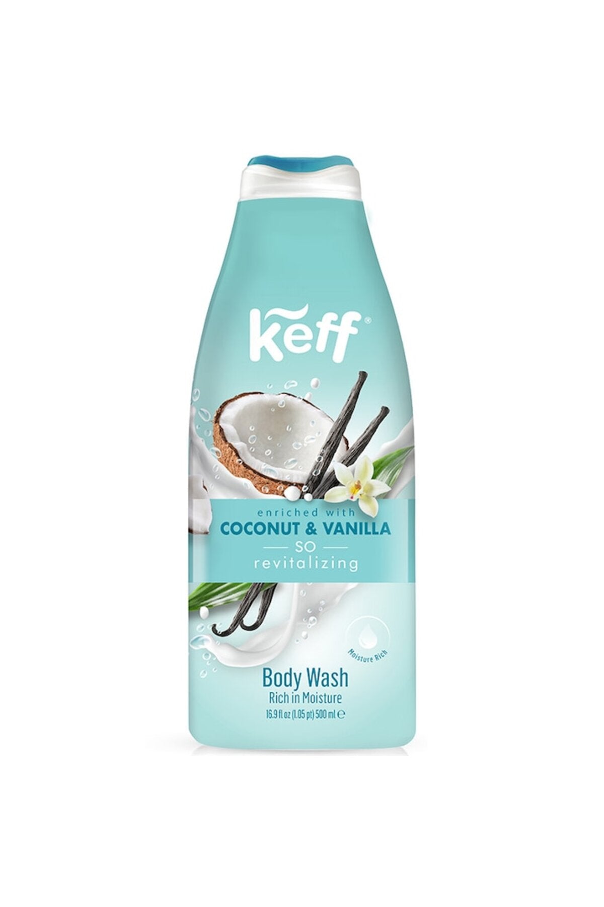 Gel de duș Keff cu Nucă de Cocos și Vanilie 500ml