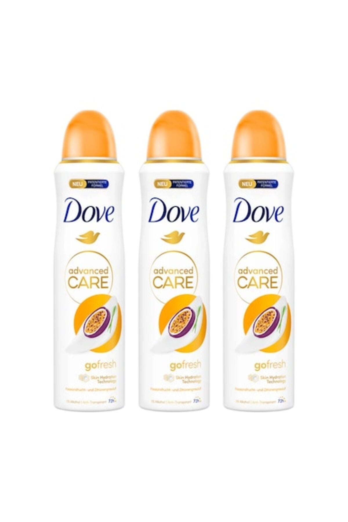 Set 3x Deodorant Spray Dove Go Fresh Passion Fruit, 150 ml