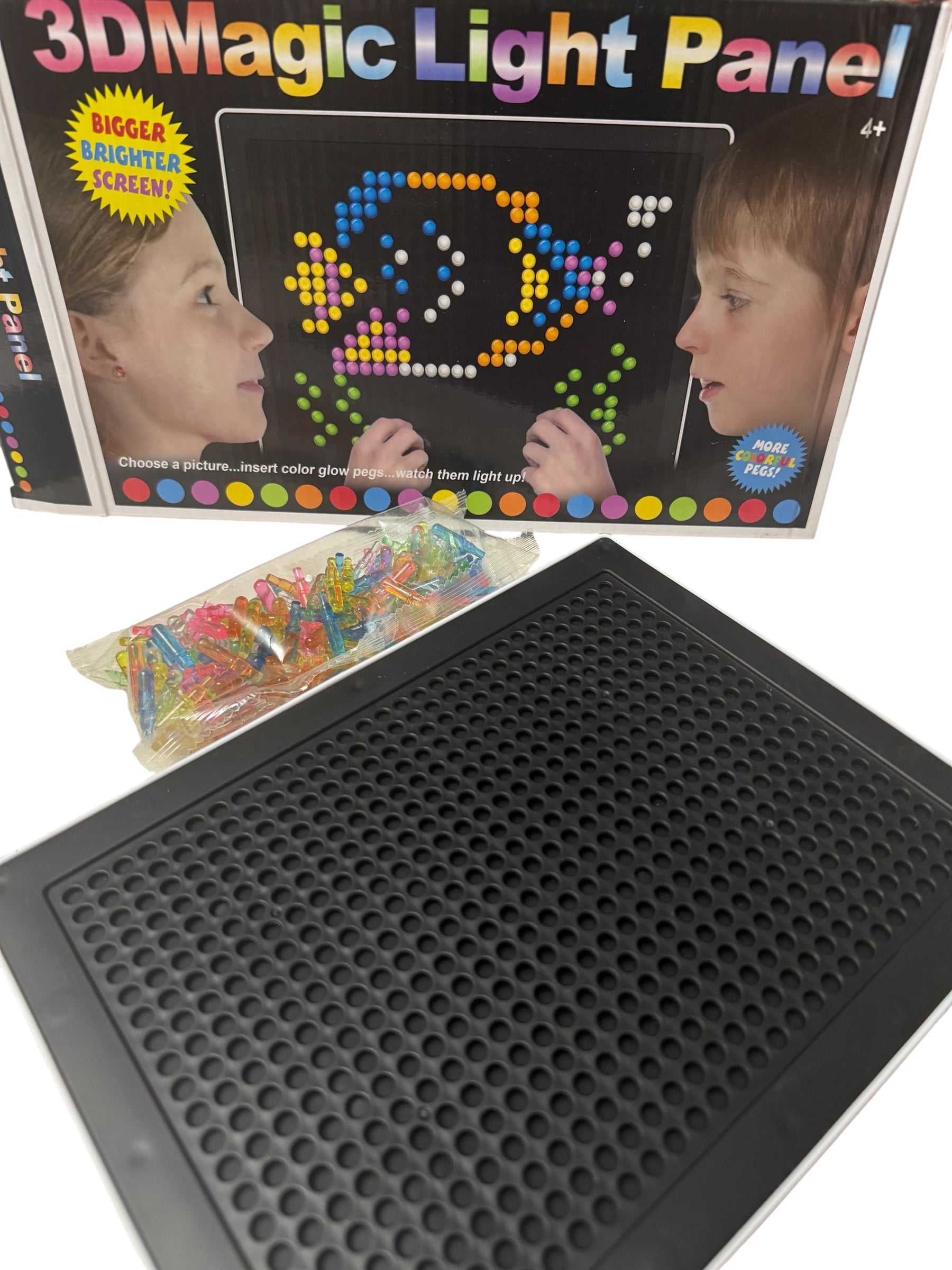 Joc educativ 3D Magic Light Panel cu 180 piese luminoase