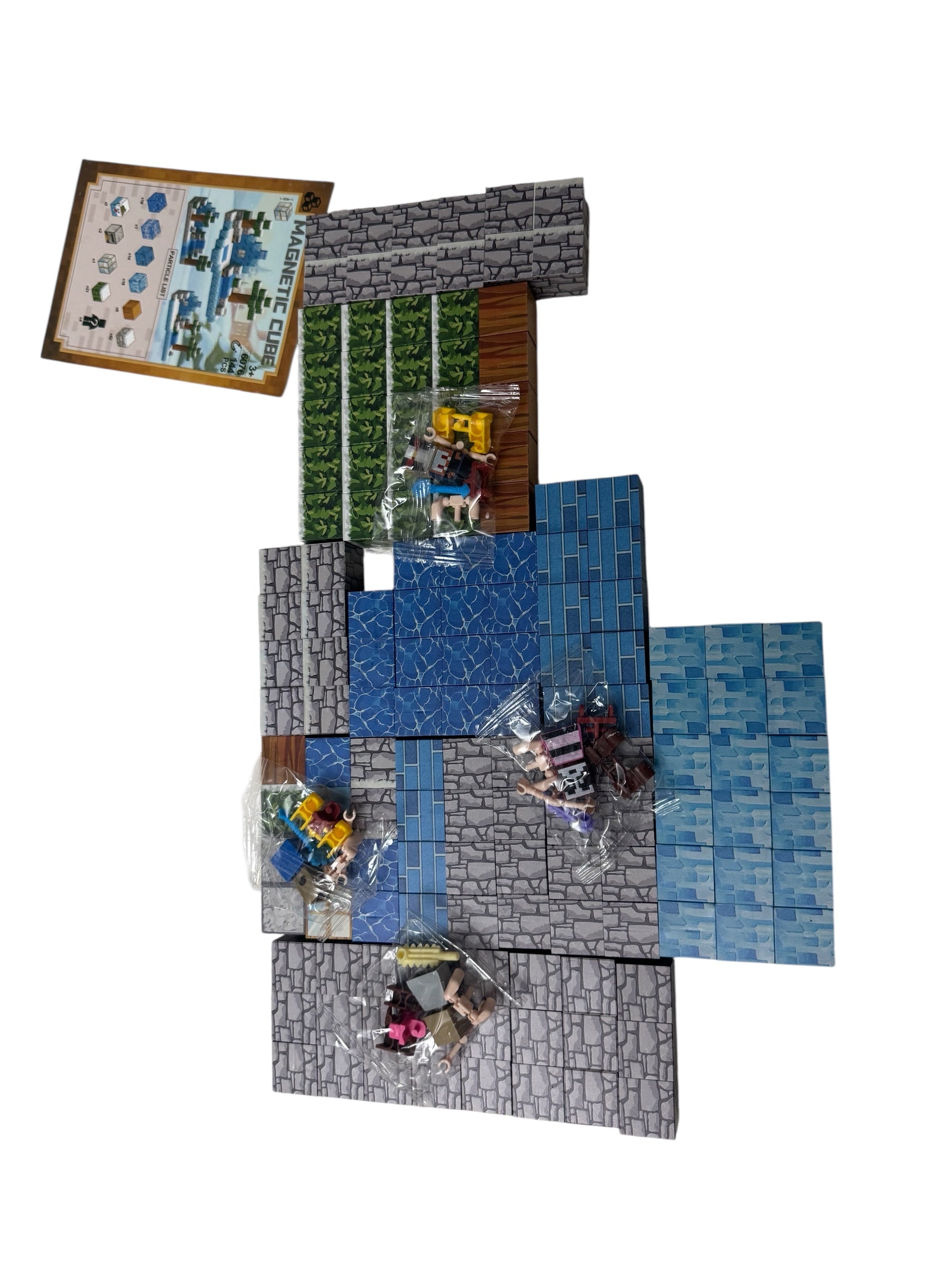 Set construcție Magnetic Building – 144 piese, cuburi magnetice Pixel Squares, 3+ ani