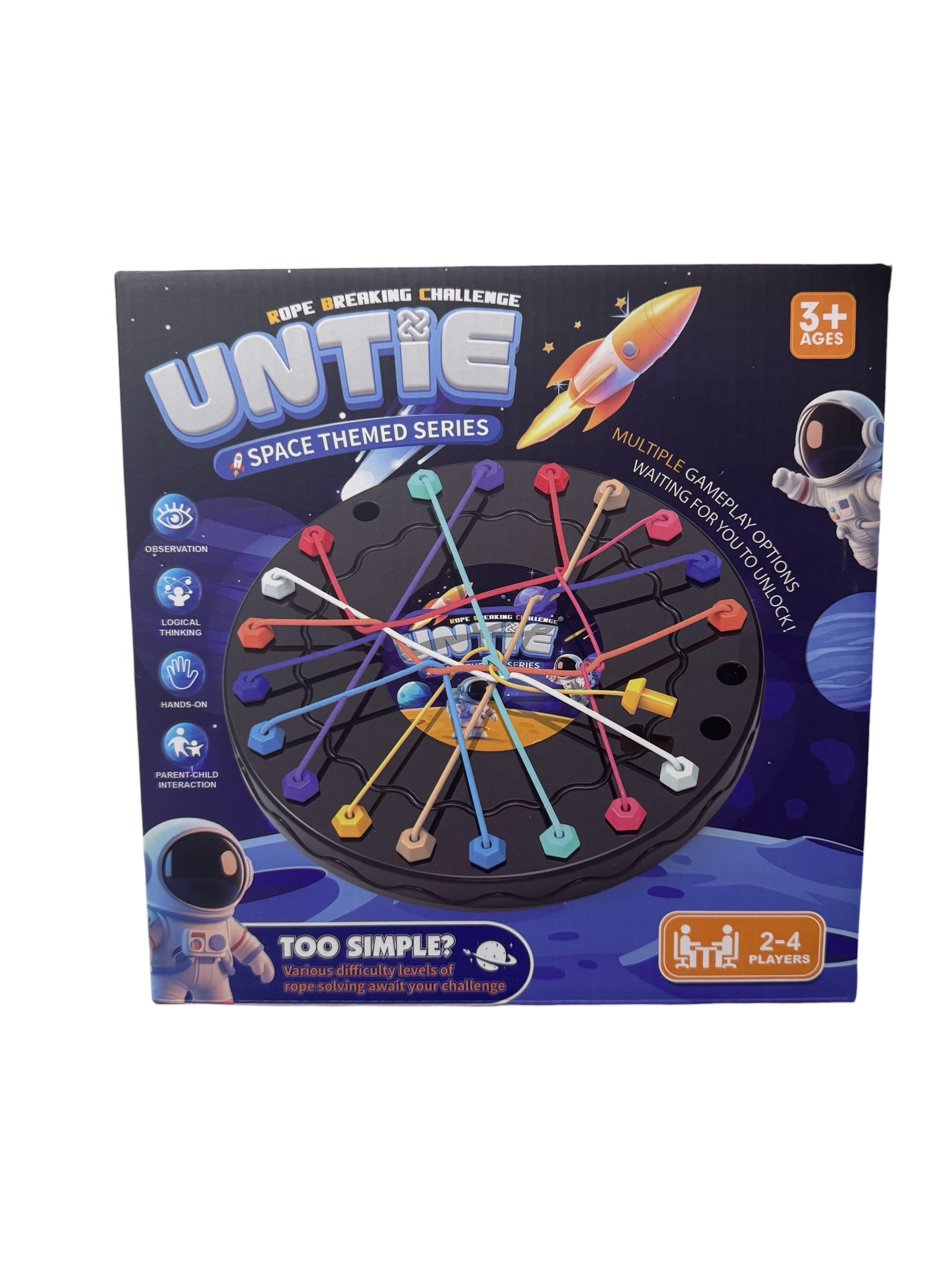 Joc de logică ,,Untie - Space Themed Series” - 2–4 jucători, 3+ ani