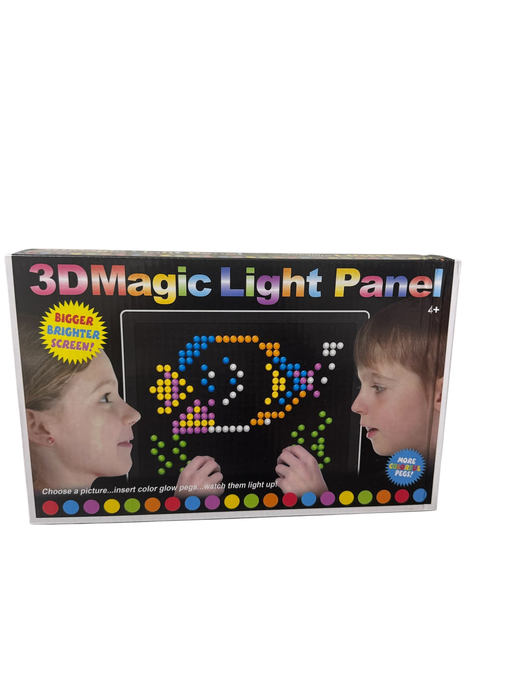 Joc educativ 3D Magic Light Panel cu 180 piese luminoase