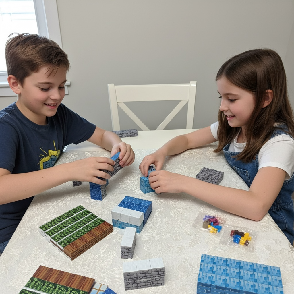 Set construcție Magnetic Building – 144 piese, cuburi magnetice Pixel Squares, 3+ ani