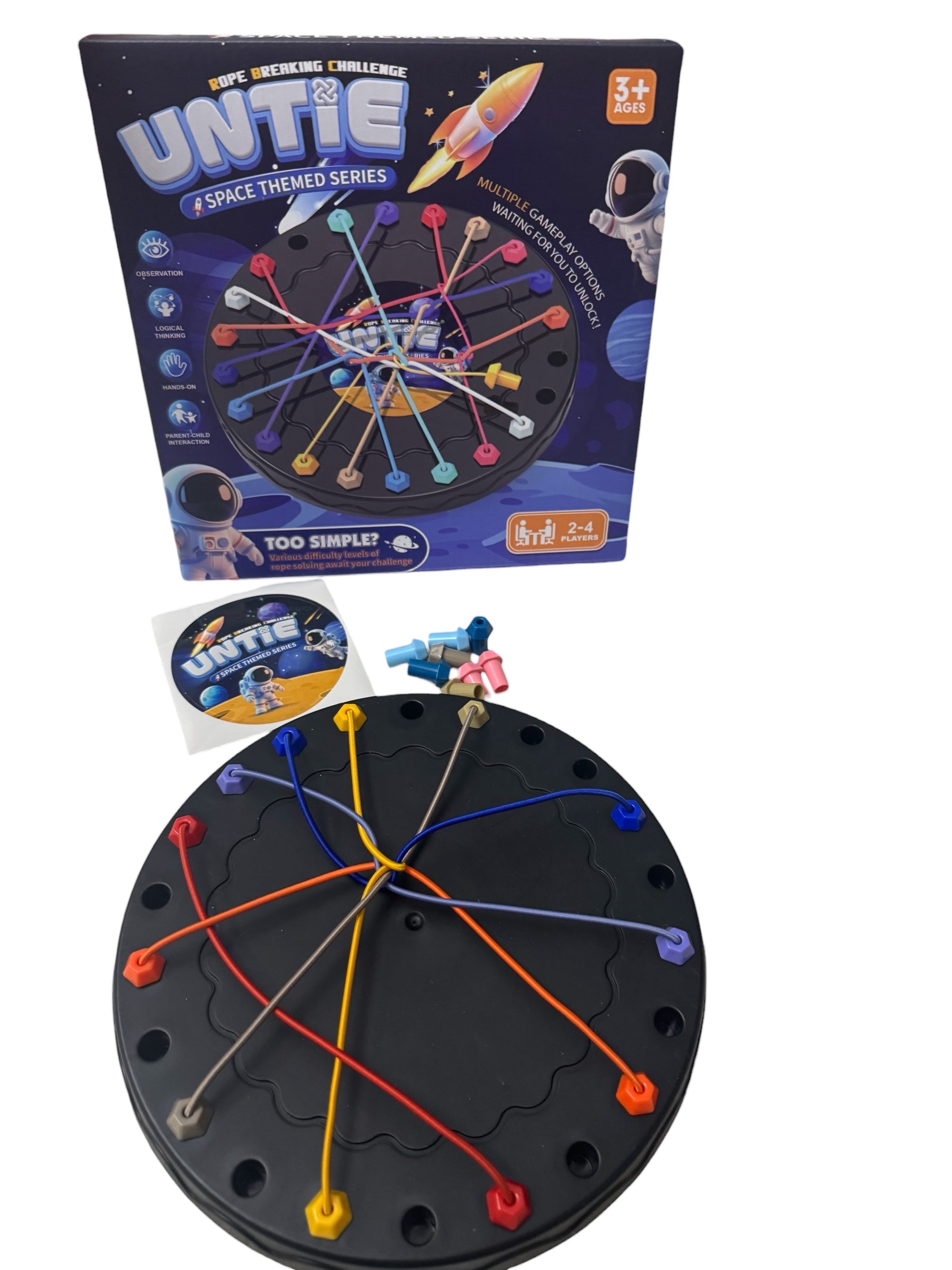 Joc de logică ,,Untie - Space Themed Series” - 2–4 jucători, 3+ ani