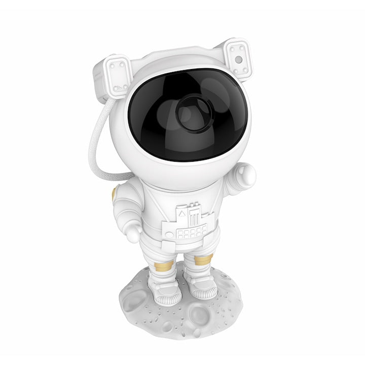 Proiector LED Astronaut cu Telecomandă, Lumină Nocturnă Stele, Timer, Proiecție Reglabilă, USB