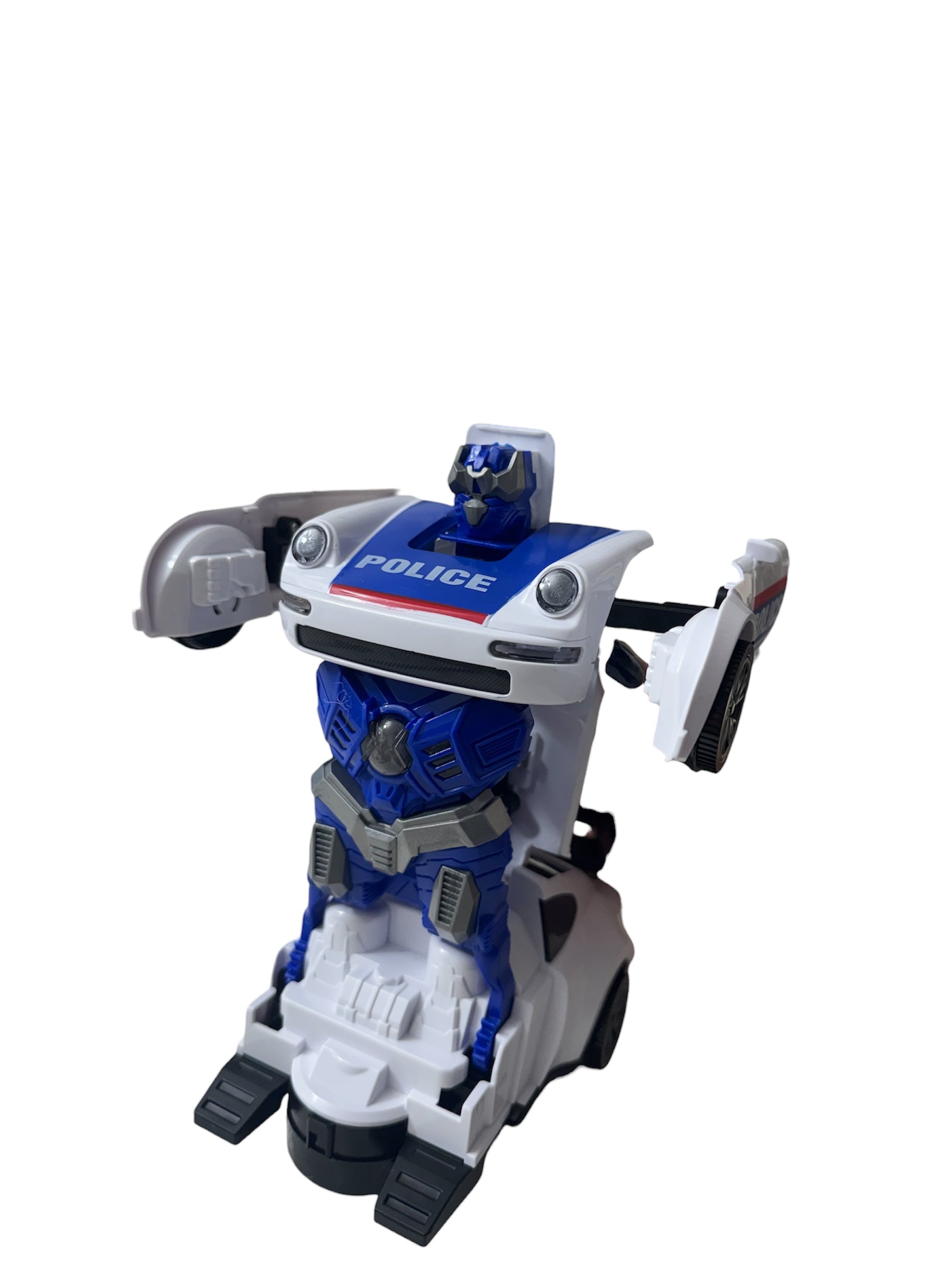 Mașină de Poliție Transformabilă 2-în-1 – Robot Clasic