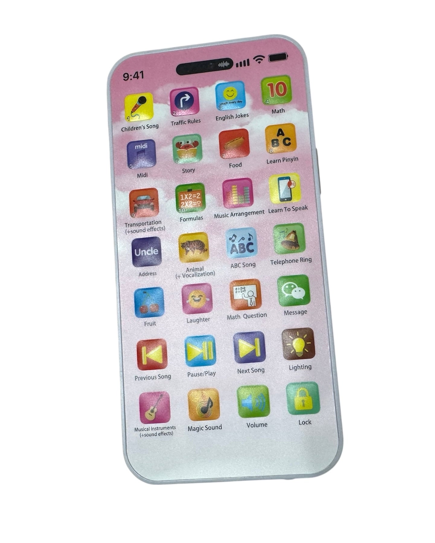 Telefon educativ de Jucărie pentru copii – Puzzle Phone, touchscreen, sunete și lumini