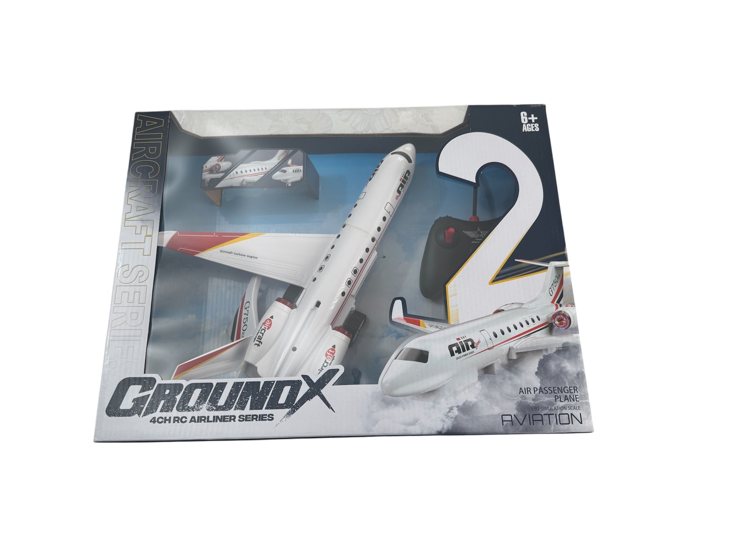 Avion cu Telecomandă RC, Lumini, Scară 1:92