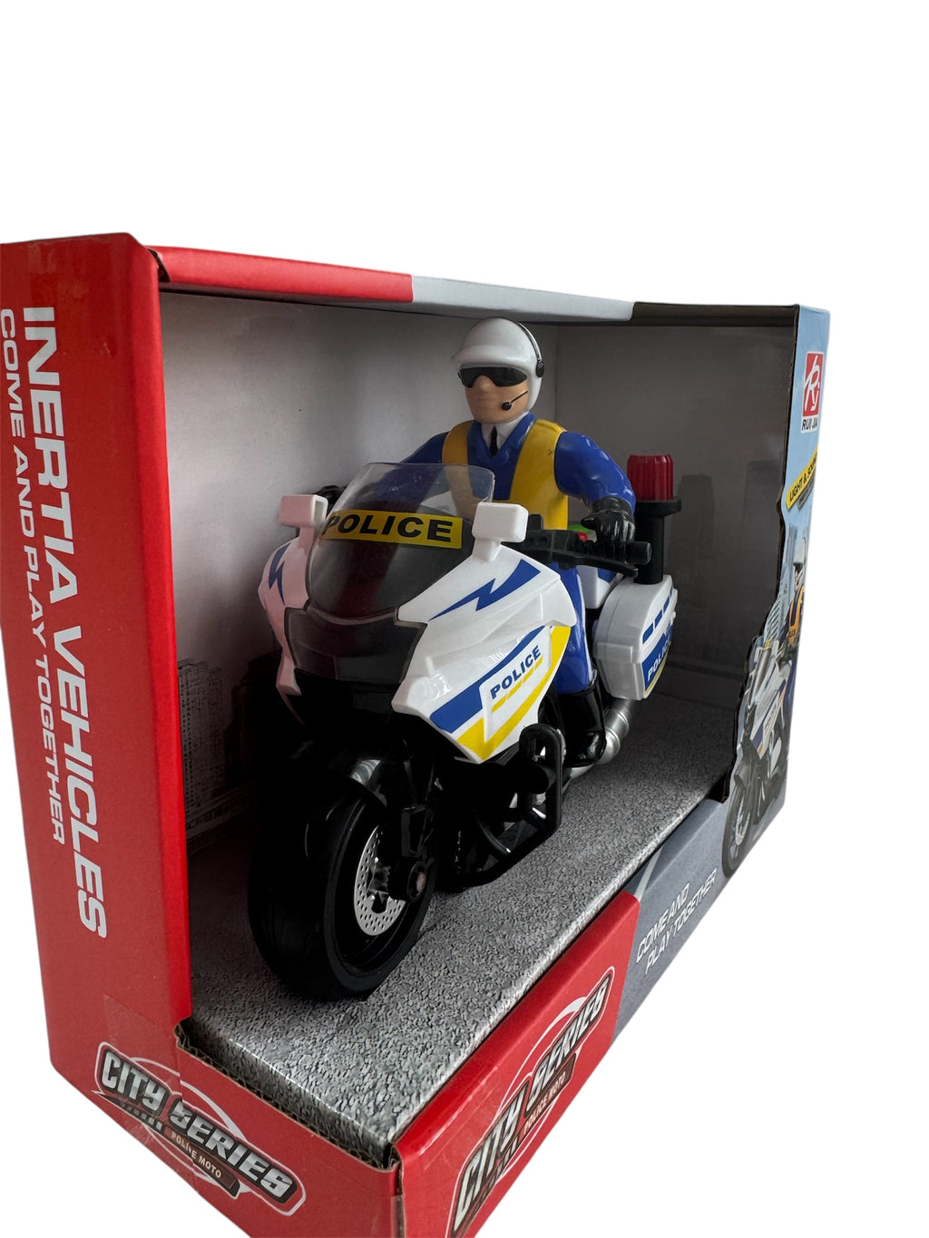 Motocicletă de Poliție cu Pilot, Lumini și Sunete