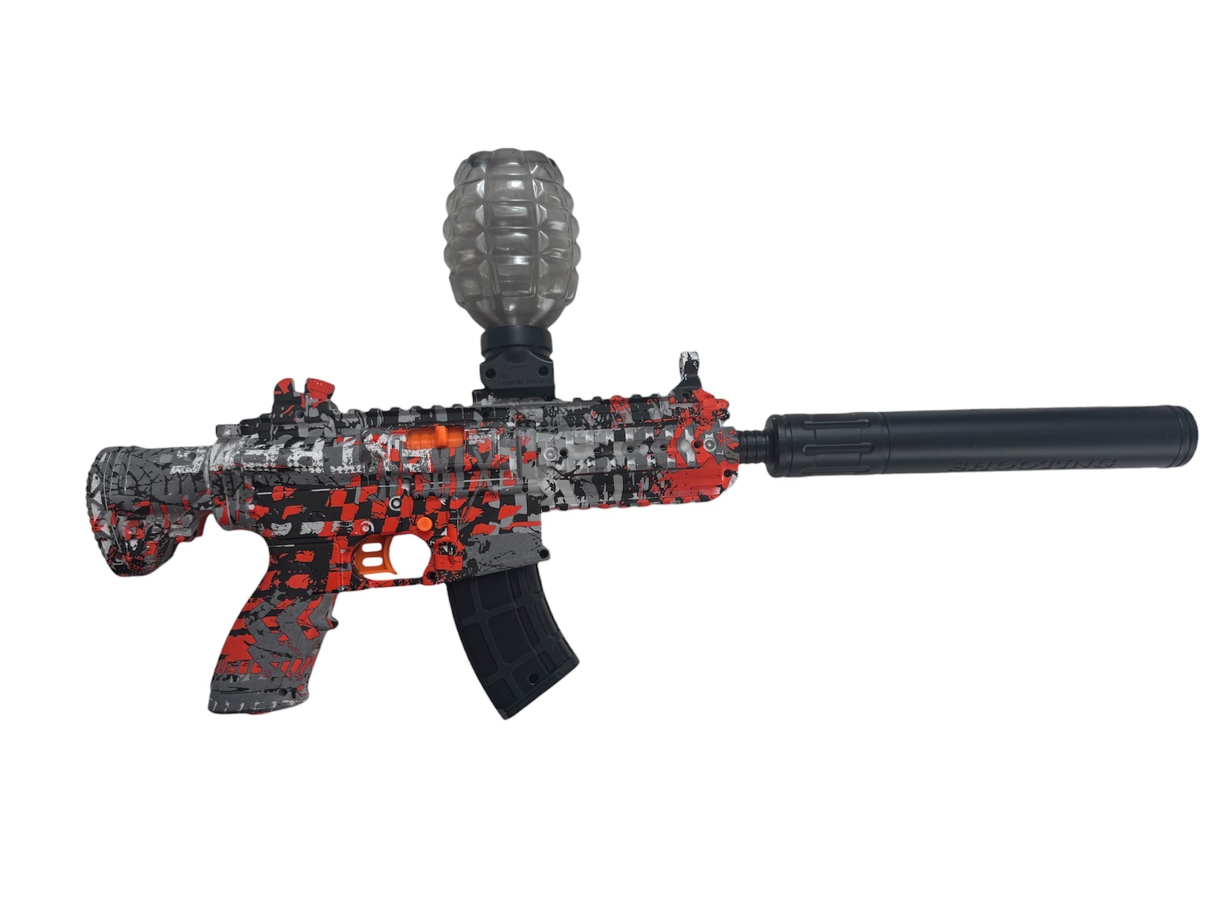 Pistol electric cu bile cristal 7–8 mm, model M416 – set complet cu accesorii