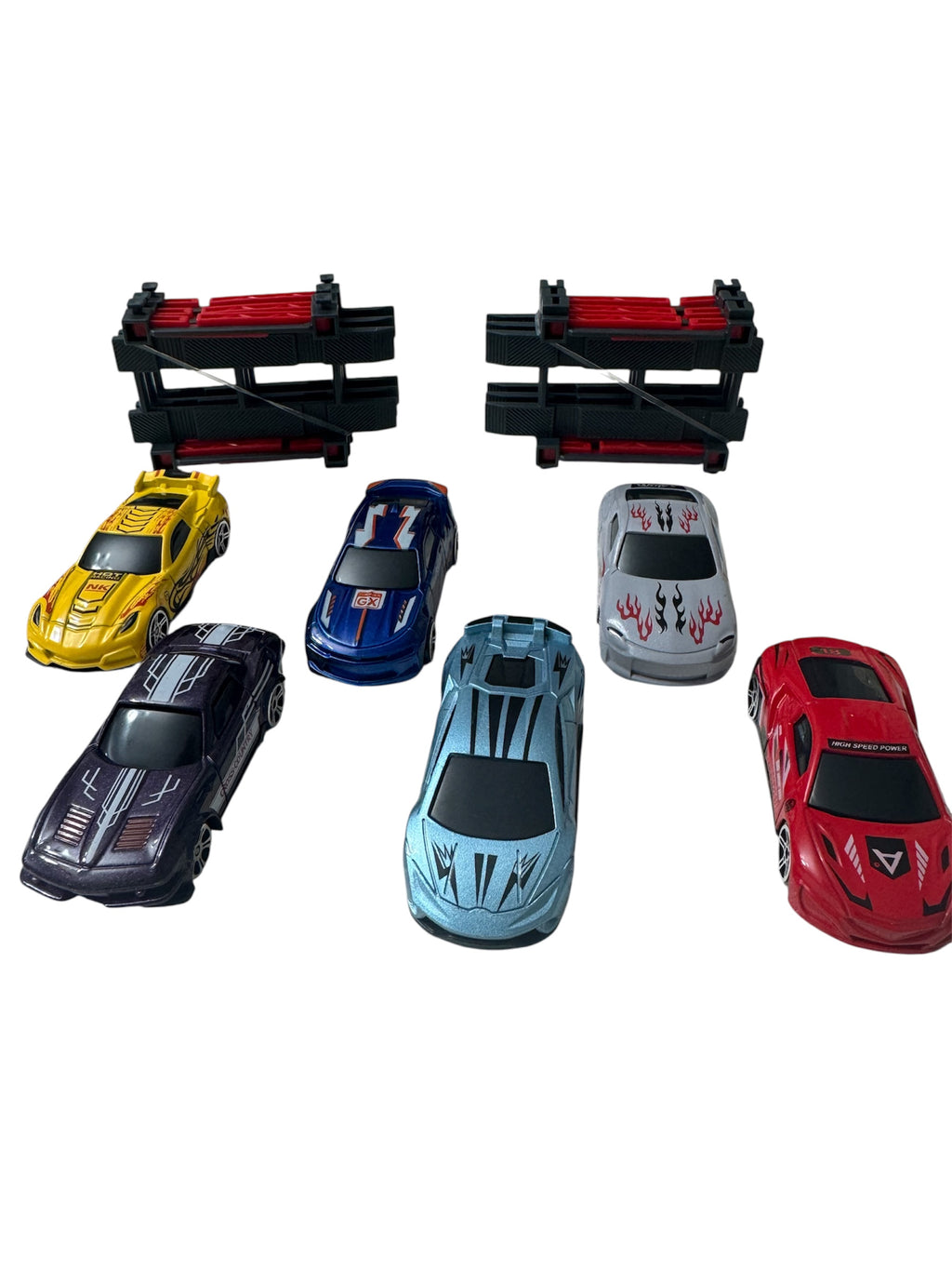 Set DIY Build Parking – Parcare modulară 3D cu 6 mașinuțe metalice
