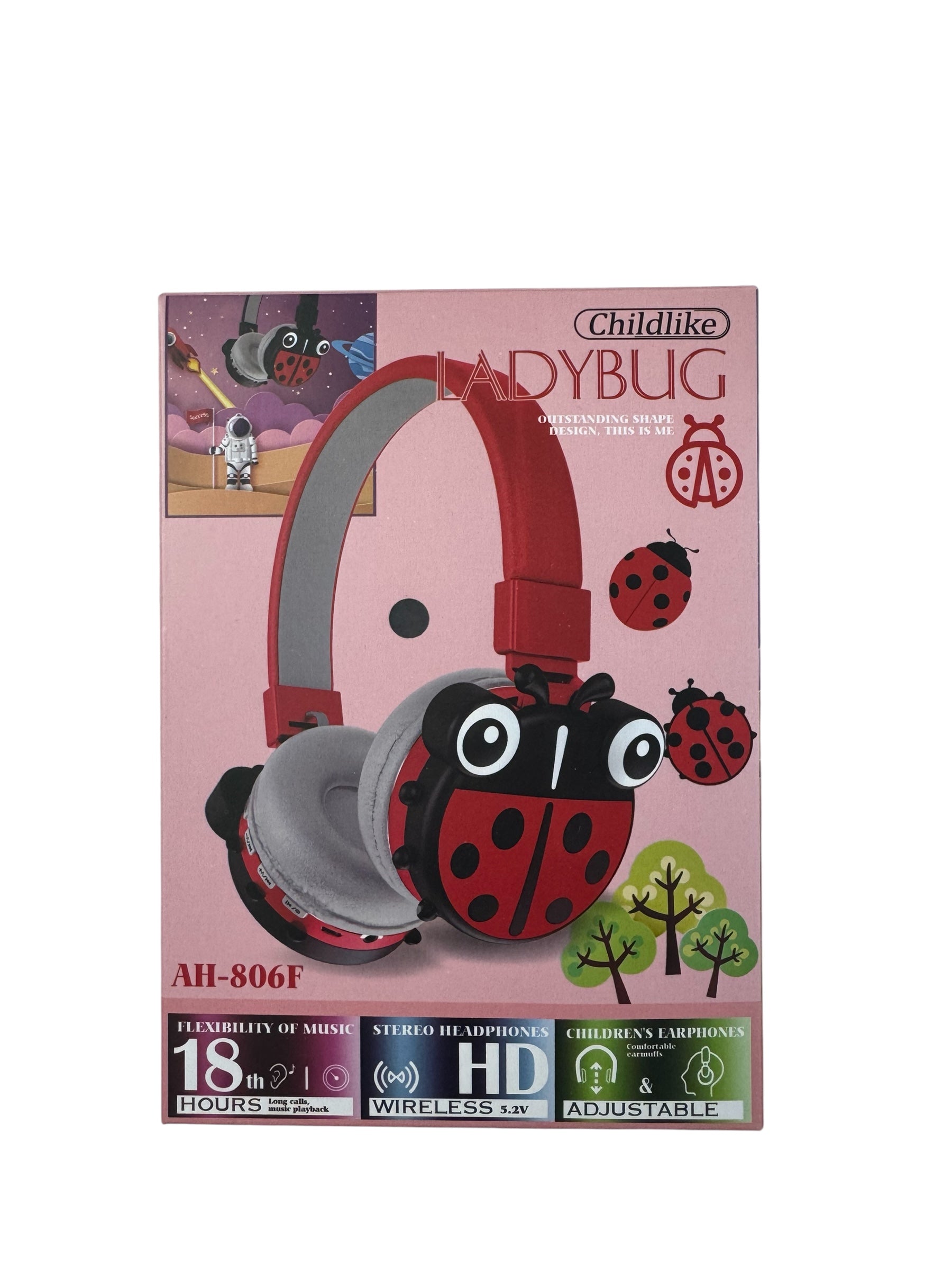 Căști Wireless pentru copii – Model Buburuză
