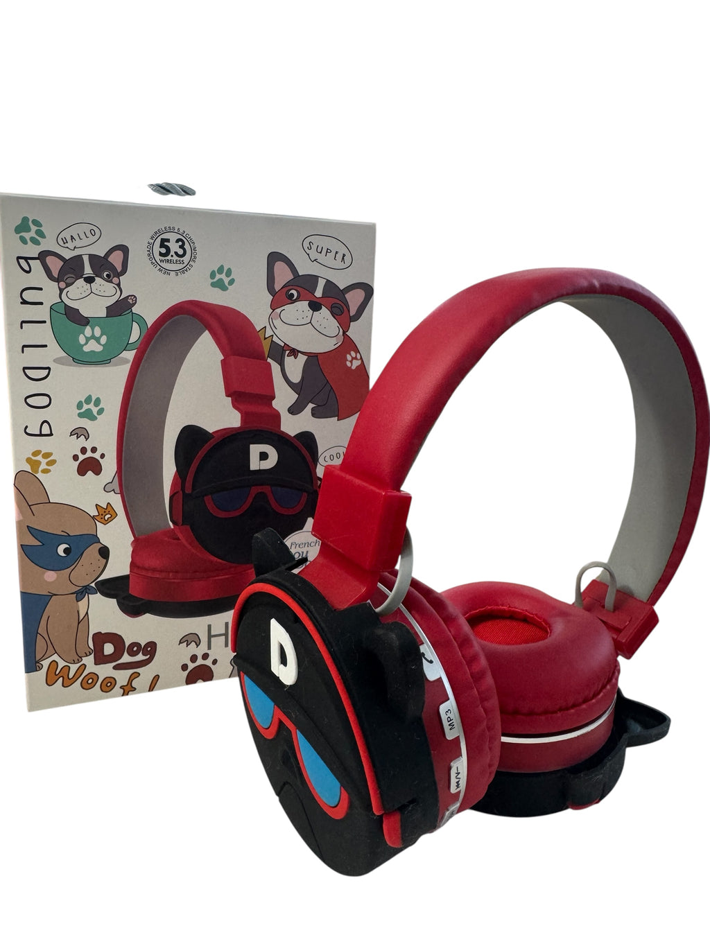Căști Wireless pentru Copii - Model French Dou Dog