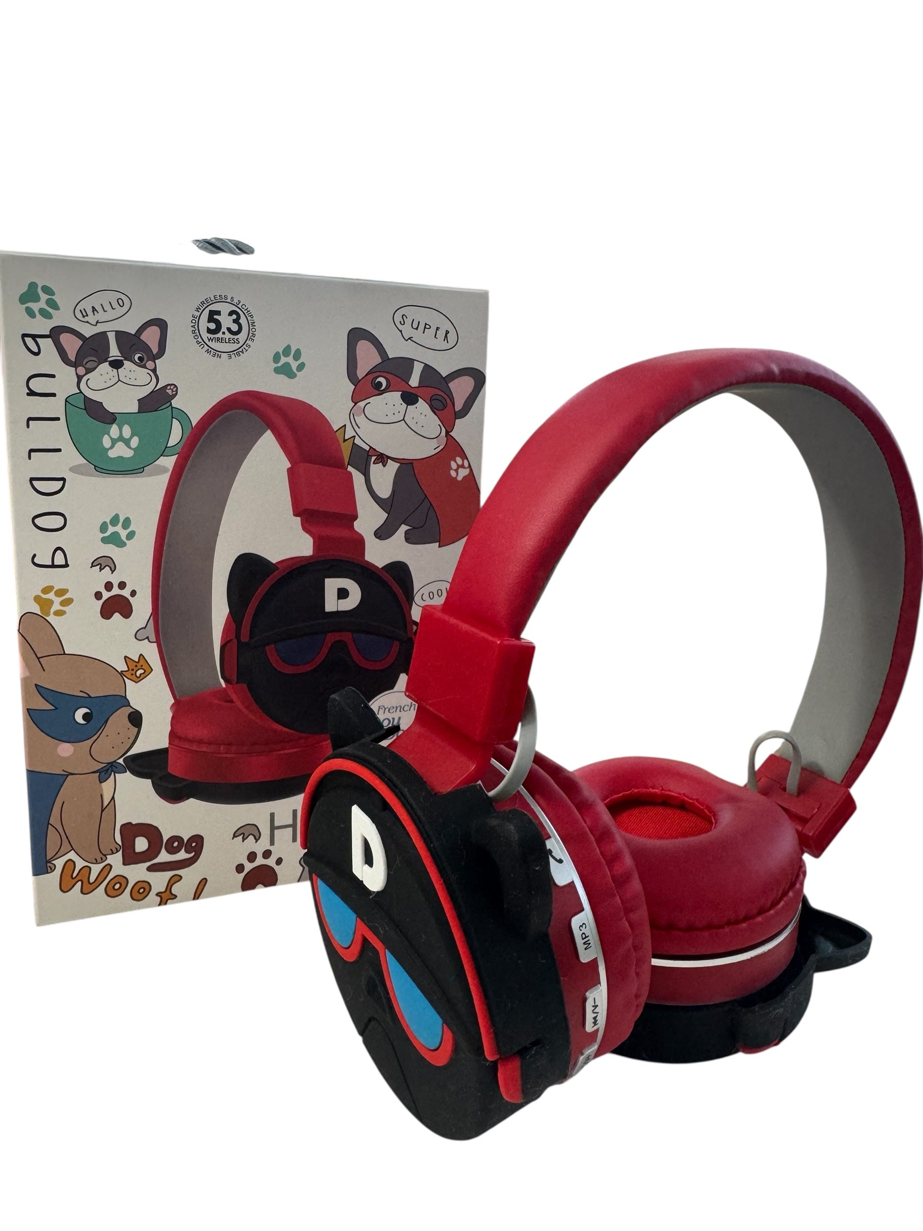 Căști Wireless pentru Copii - Model French Dou Dog