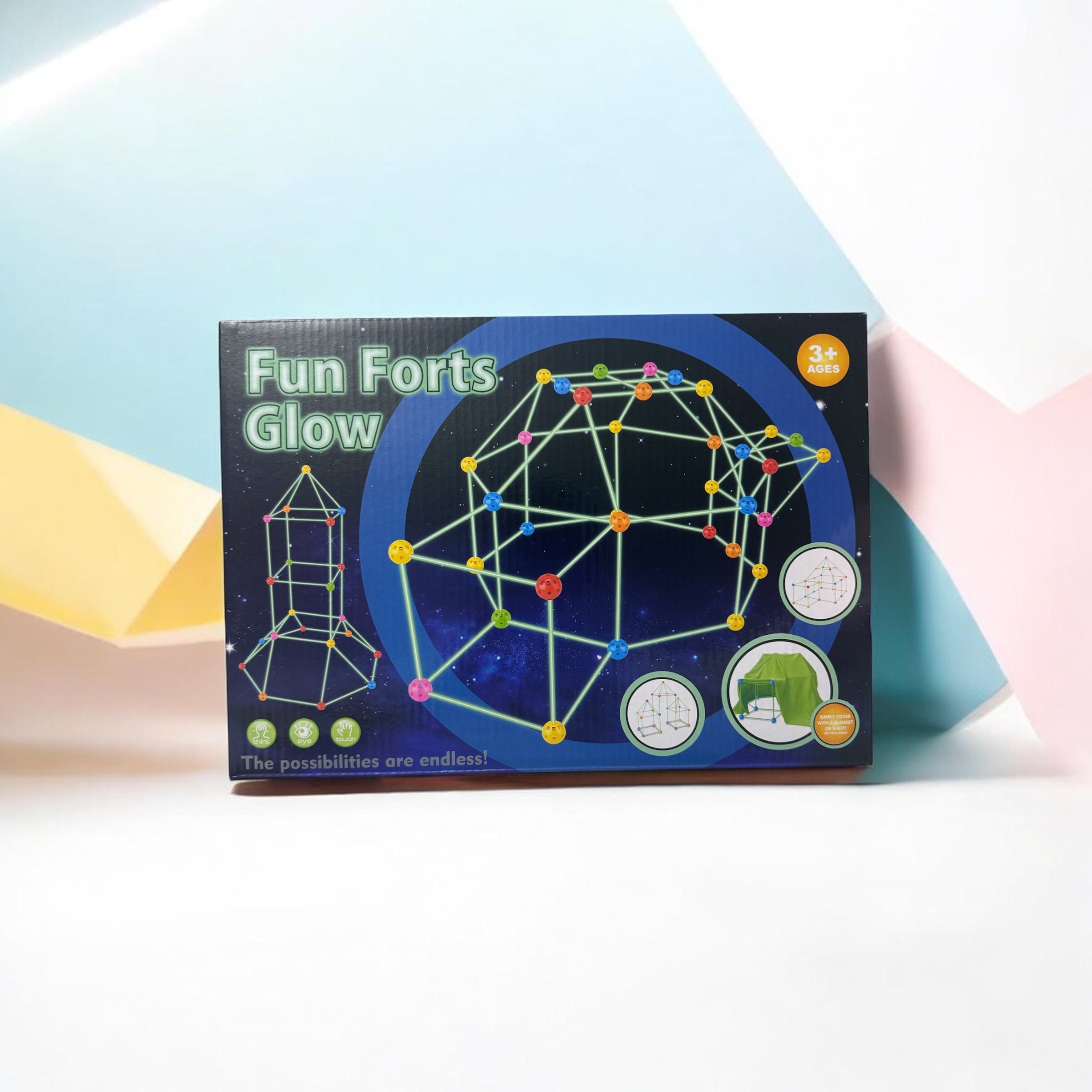 Set construcție creativă 3D – Fun Forts Glow (48 piese)