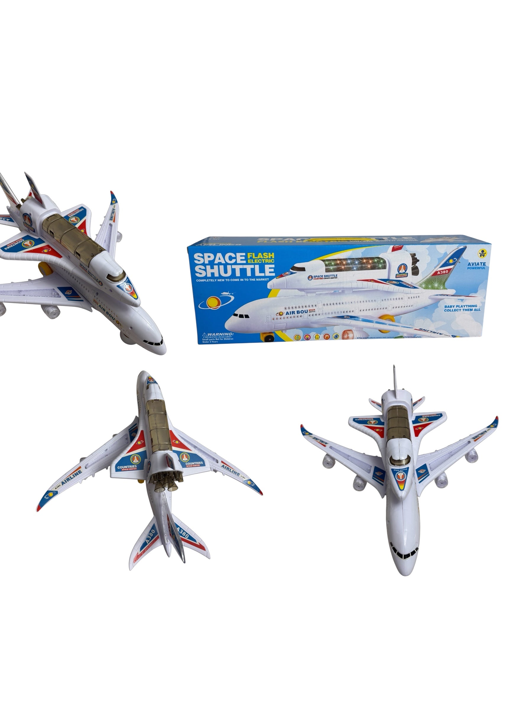 Avion de Jucărie și Navetă Spațială  cu Lumini și Sunete