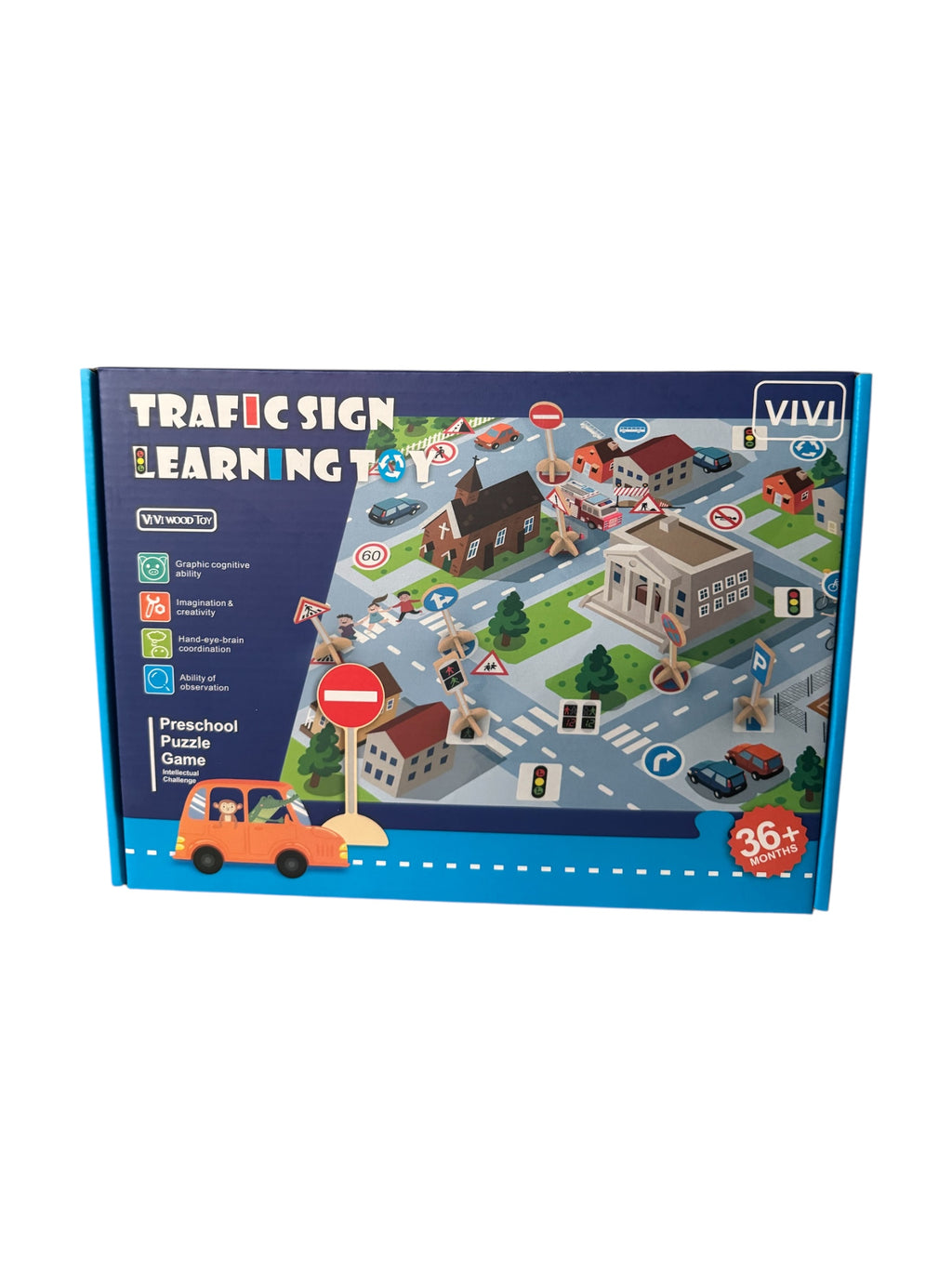 Set educativ - Joc de învățare indicatoare rutiere (Traffic Sign Learning Toy)