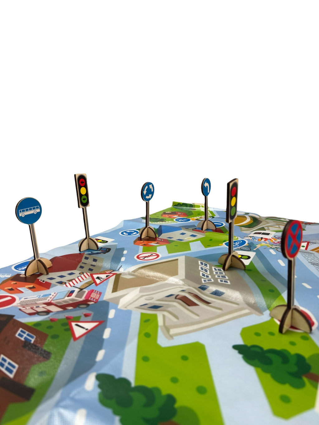 Set educativ - Joc de învățare indicatoare rutiere (Traffic Sign Learning Toy)