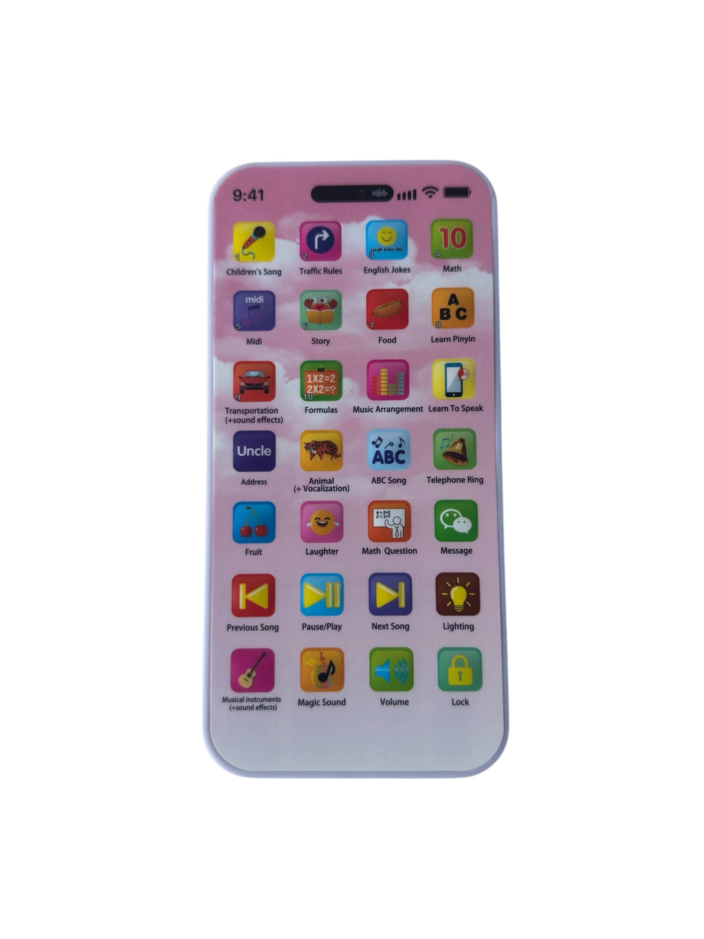 Telefon educativ de Jucărie pentru copii – Puzzle Phone, touchscreen, sunete și lumini