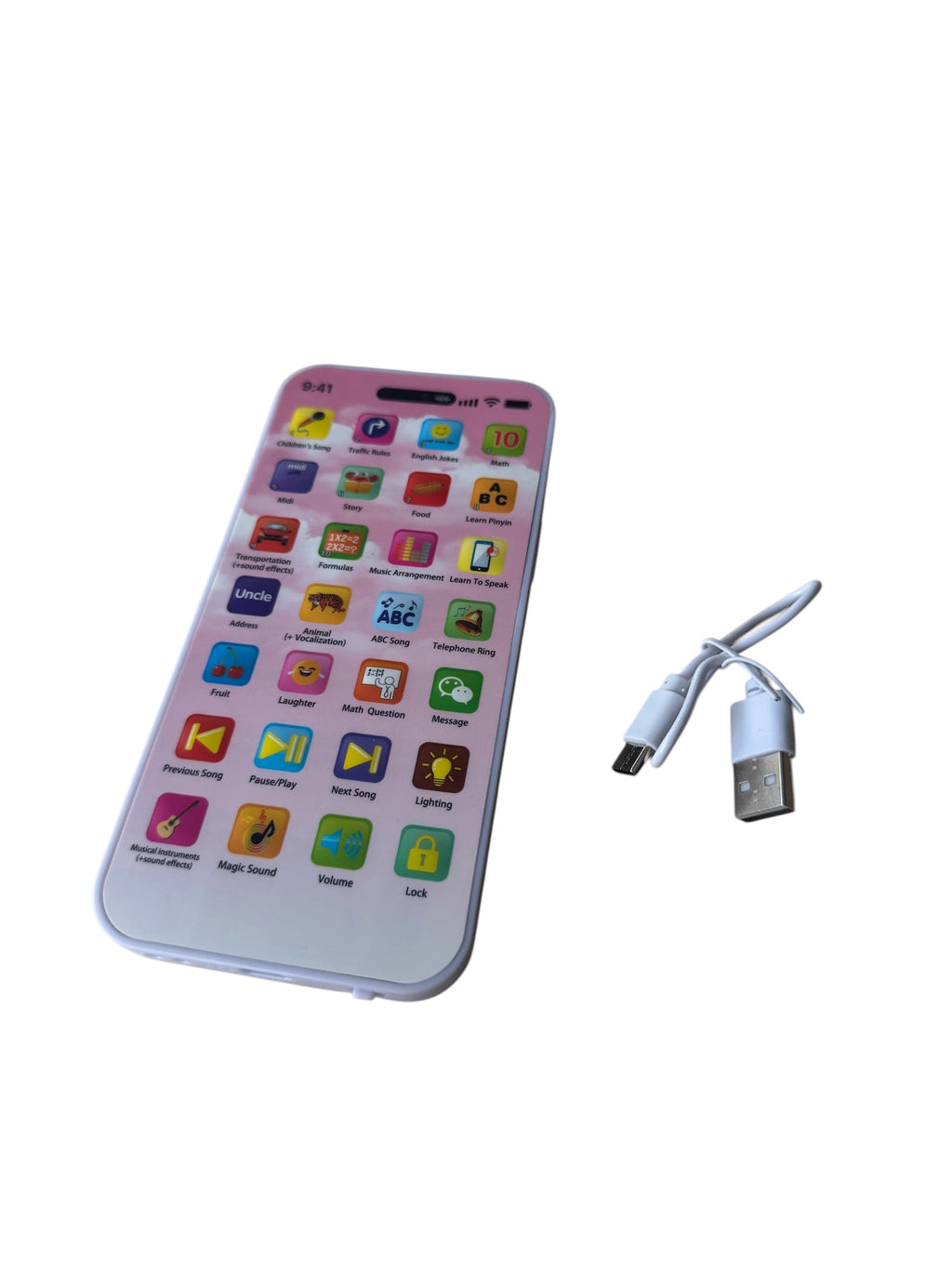 Telefon educativ de Jucărie pentru copii – Puzzle Phone, touchscreen, sunete și lumini