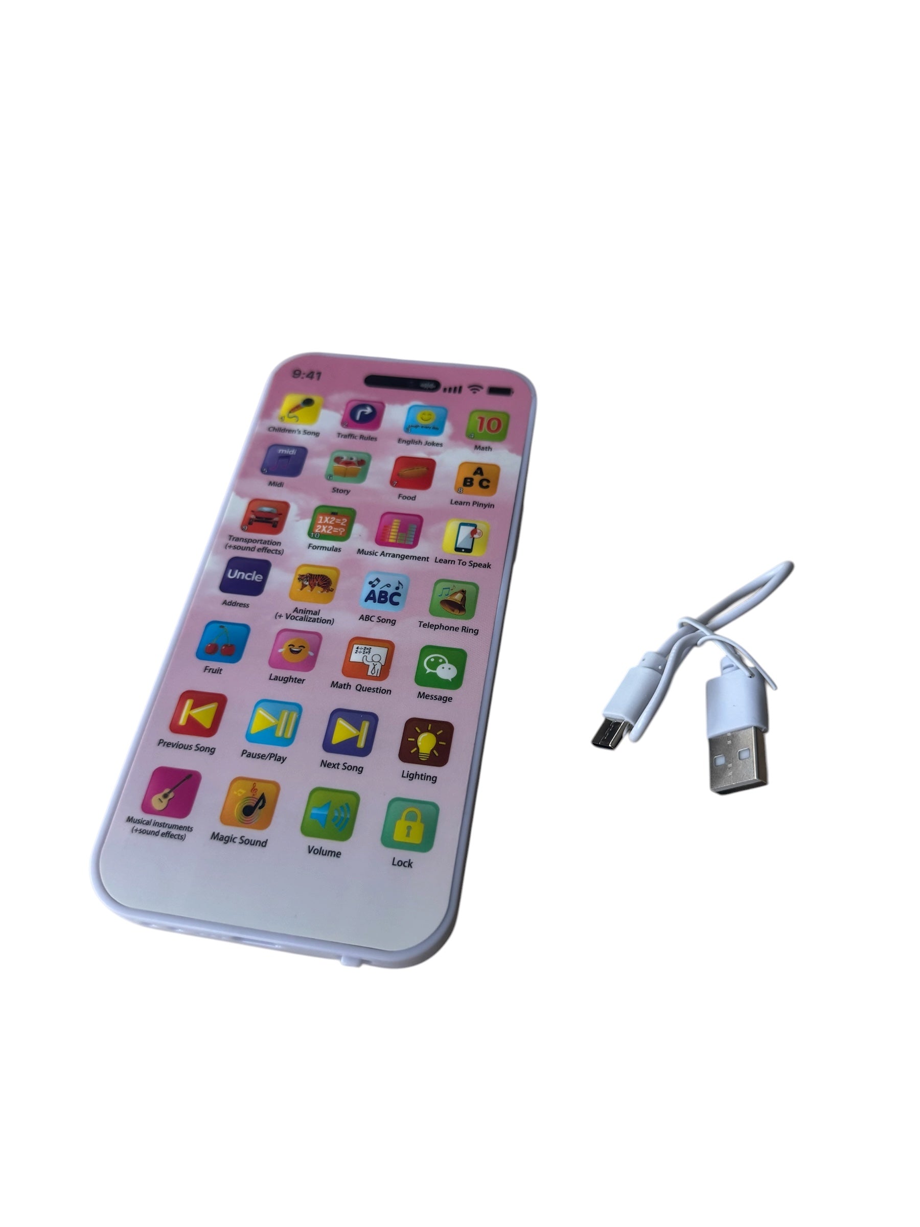 Telefon educativ de Jucărie pentru copii – Puzzle Phone, touchscreen, sunete și lumini