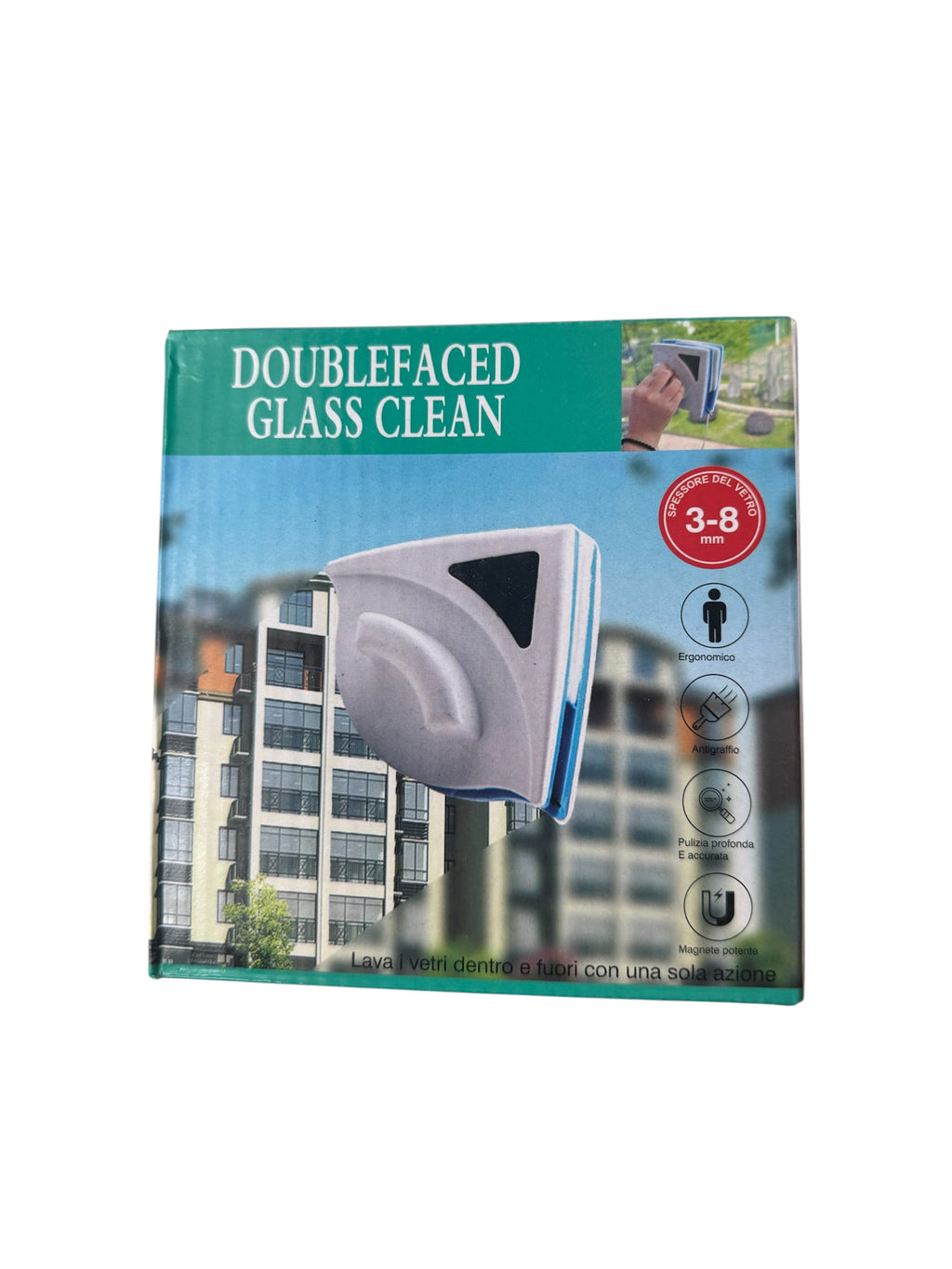 Curățător Geamuri Magnetic Dublu, 3-8mm, Curățare Interior/Exterior, Anti-cădere, Ergonomic