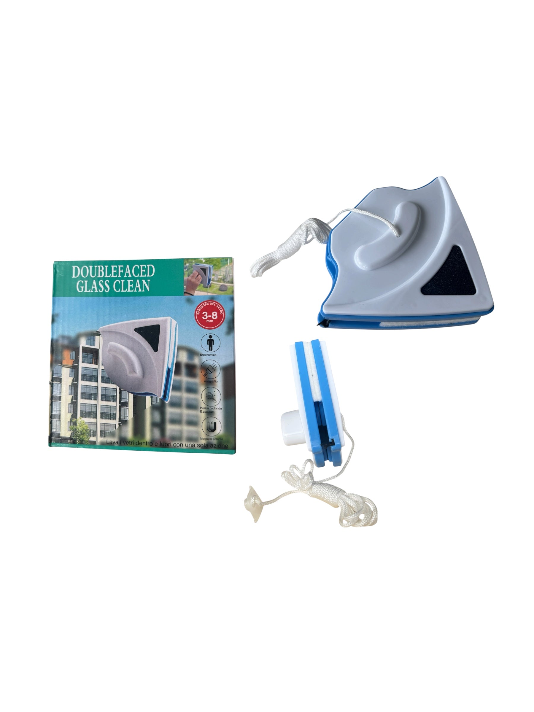 Curățător Geamuri Magnetic Dublu, 3-8mm, Curățare Interior/Exterior, Anti-cădere, Ergonomic